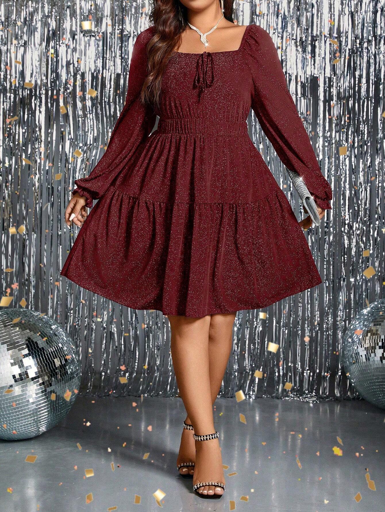 Blizganti suknelė SilkySet WD0058 (L-5XL)