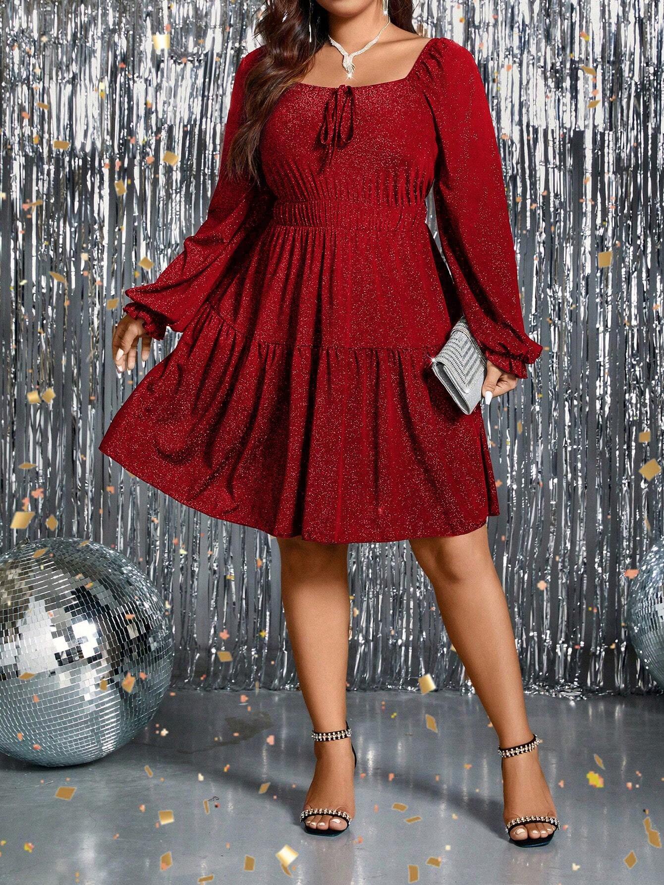 Blizganti suknelė SilkySet WD0058 (L-5XL)