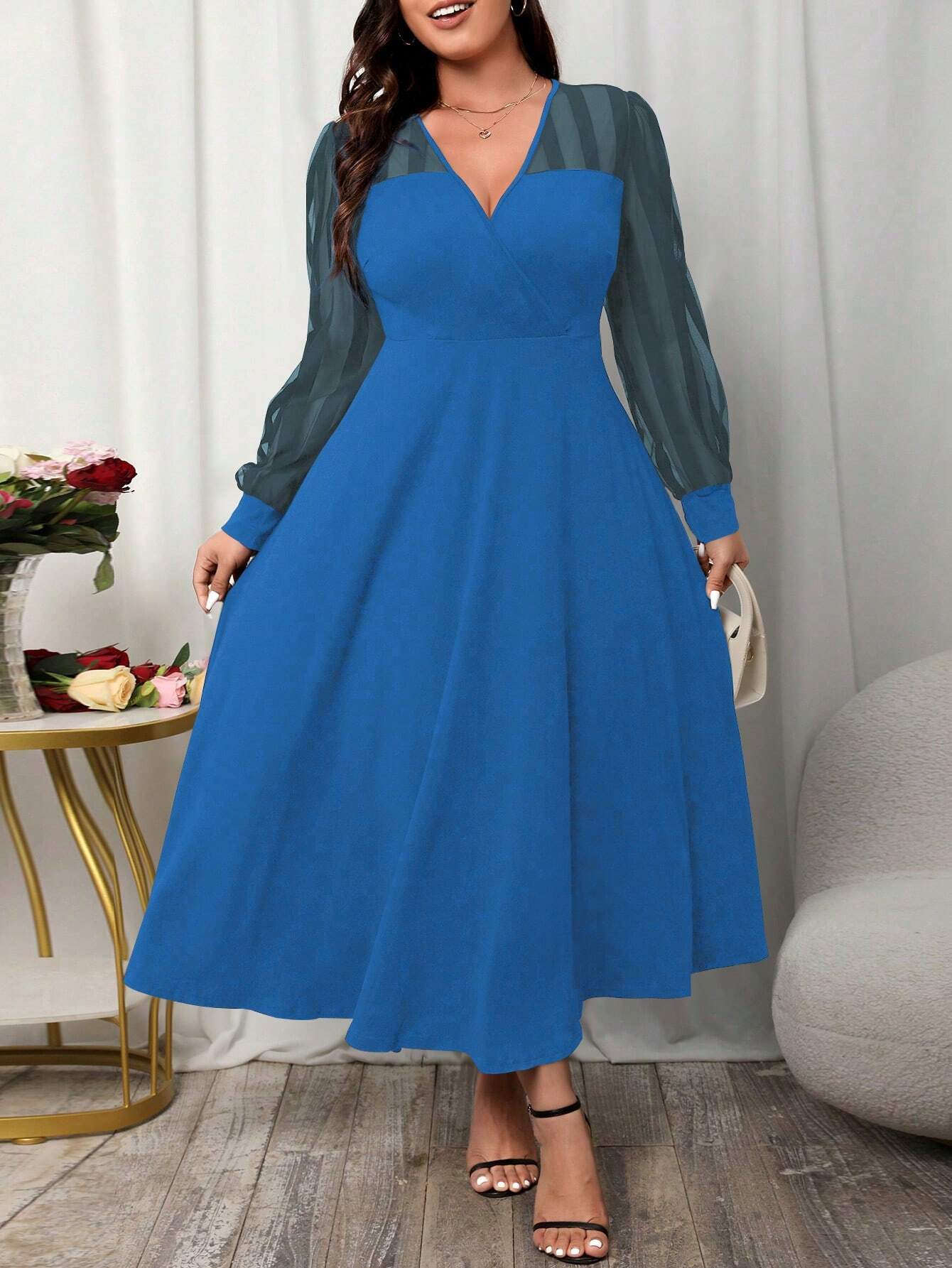 Elegantiška suknelė SilkySet WD0104 (L-4XL)