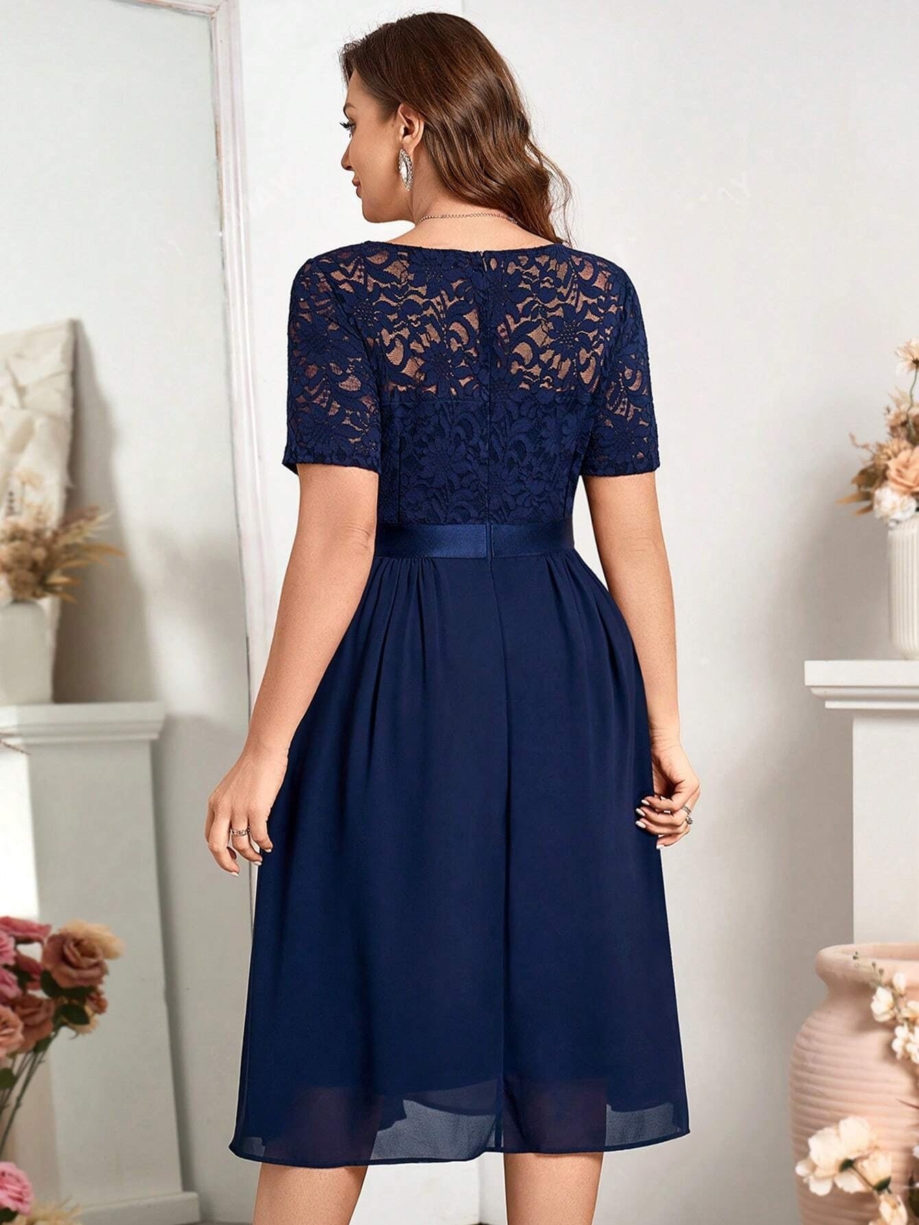 Elegantiška suknelė SilkySet WD0144 (L-4XL)