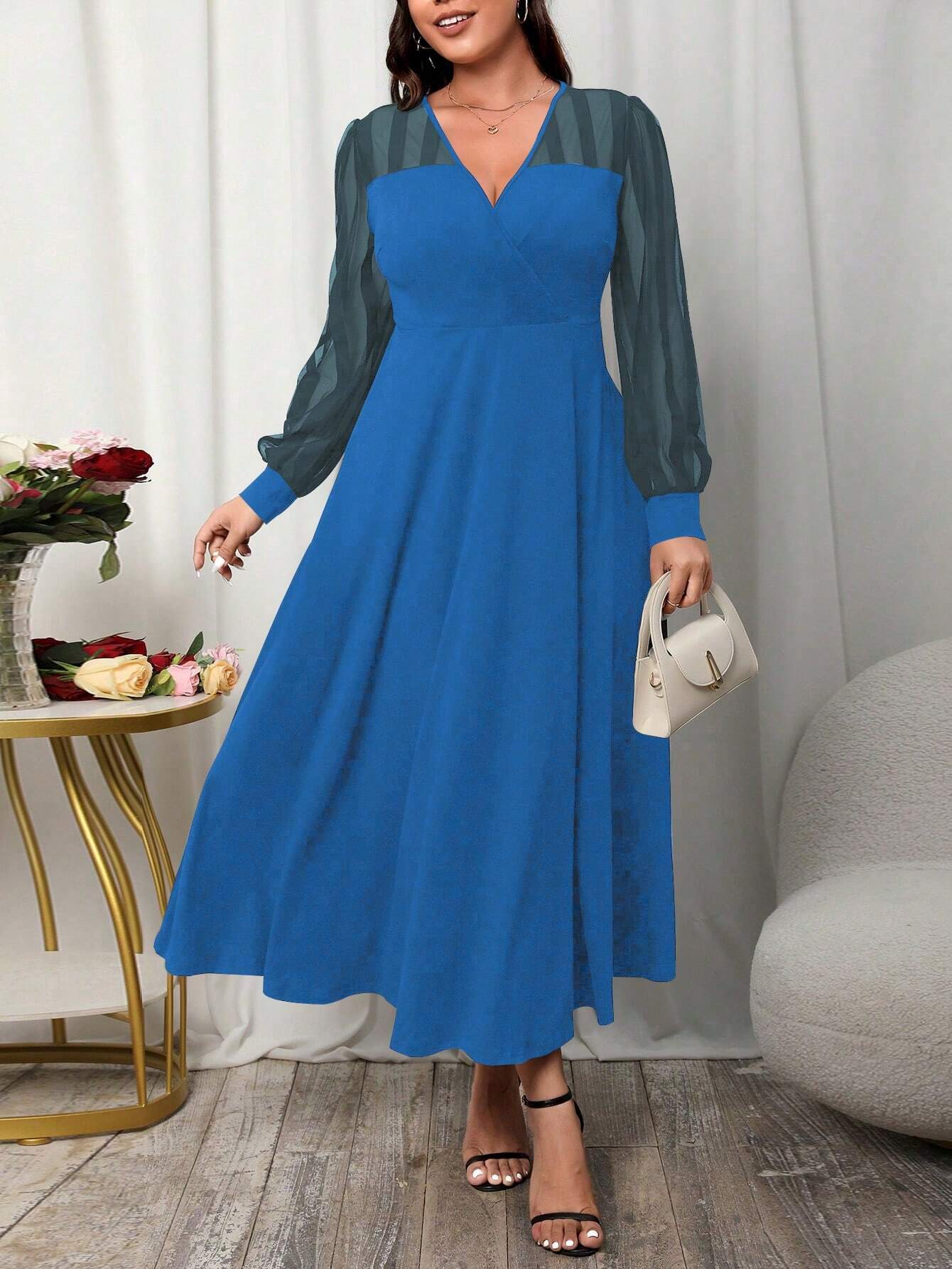 Elegantiška suknelė SilkySet WD0104 (L-4XL)