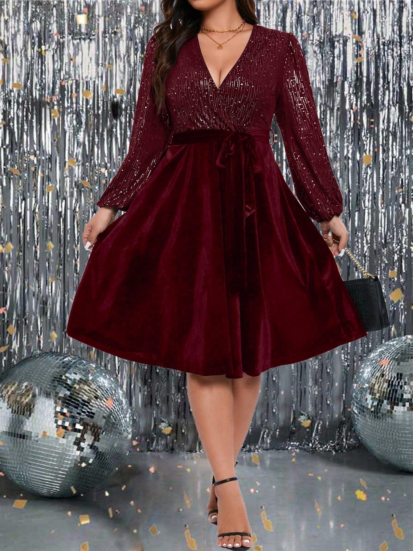 Elegantiška suknelė SilkySet WD0049 (L-5XL)