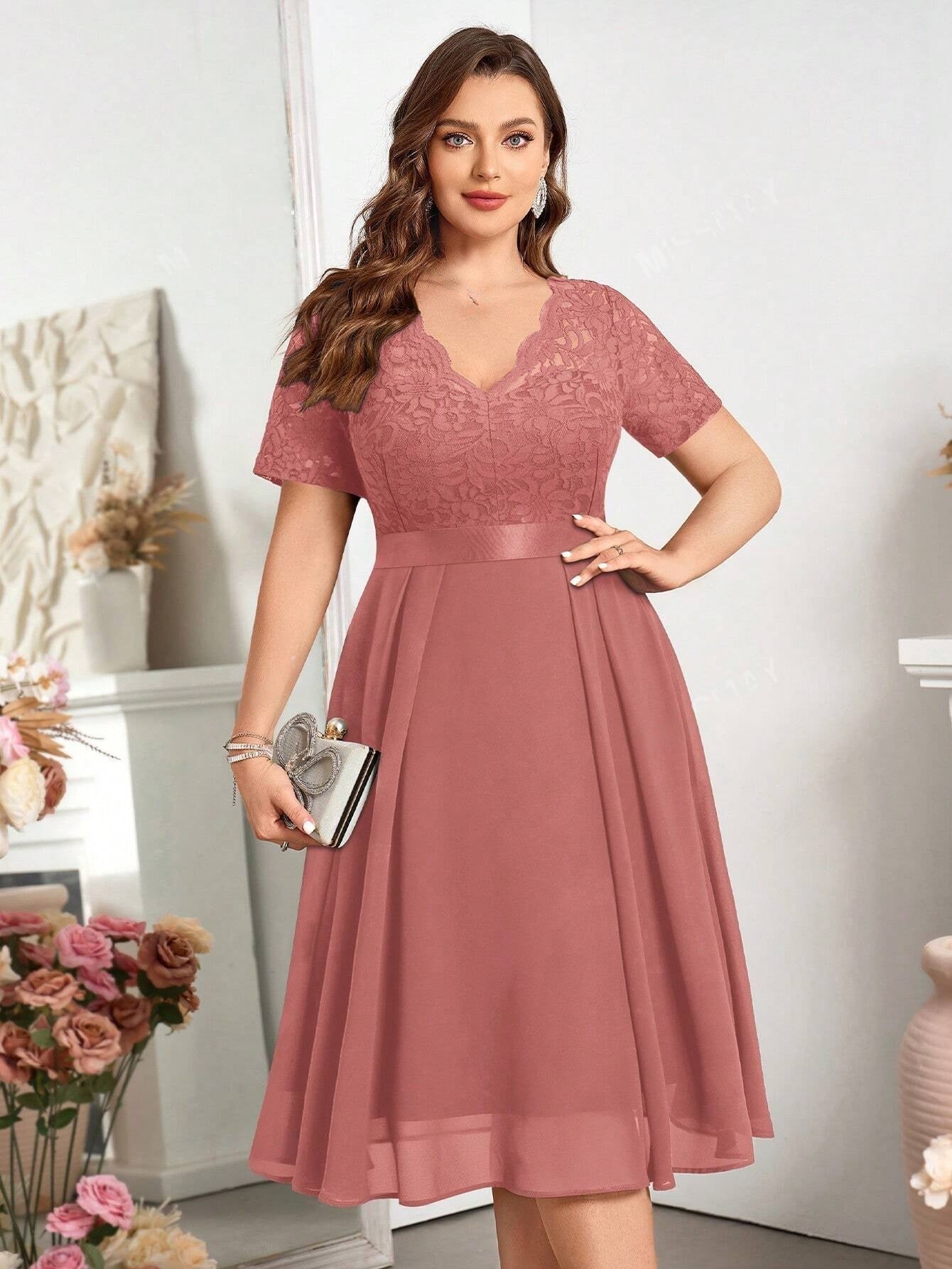 Elegantiška suknelė SilkySet WD0144 (L-4XL)