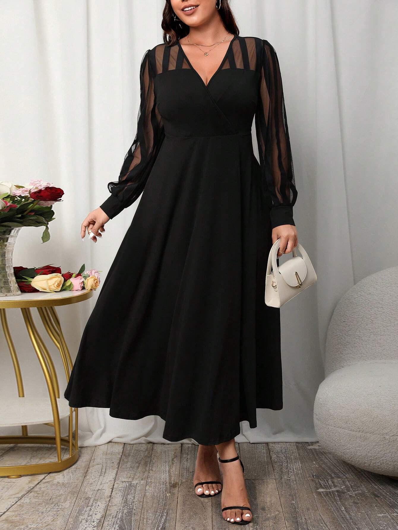 Elegantiška suknelė SilkySet WD0104 (L-4XL)