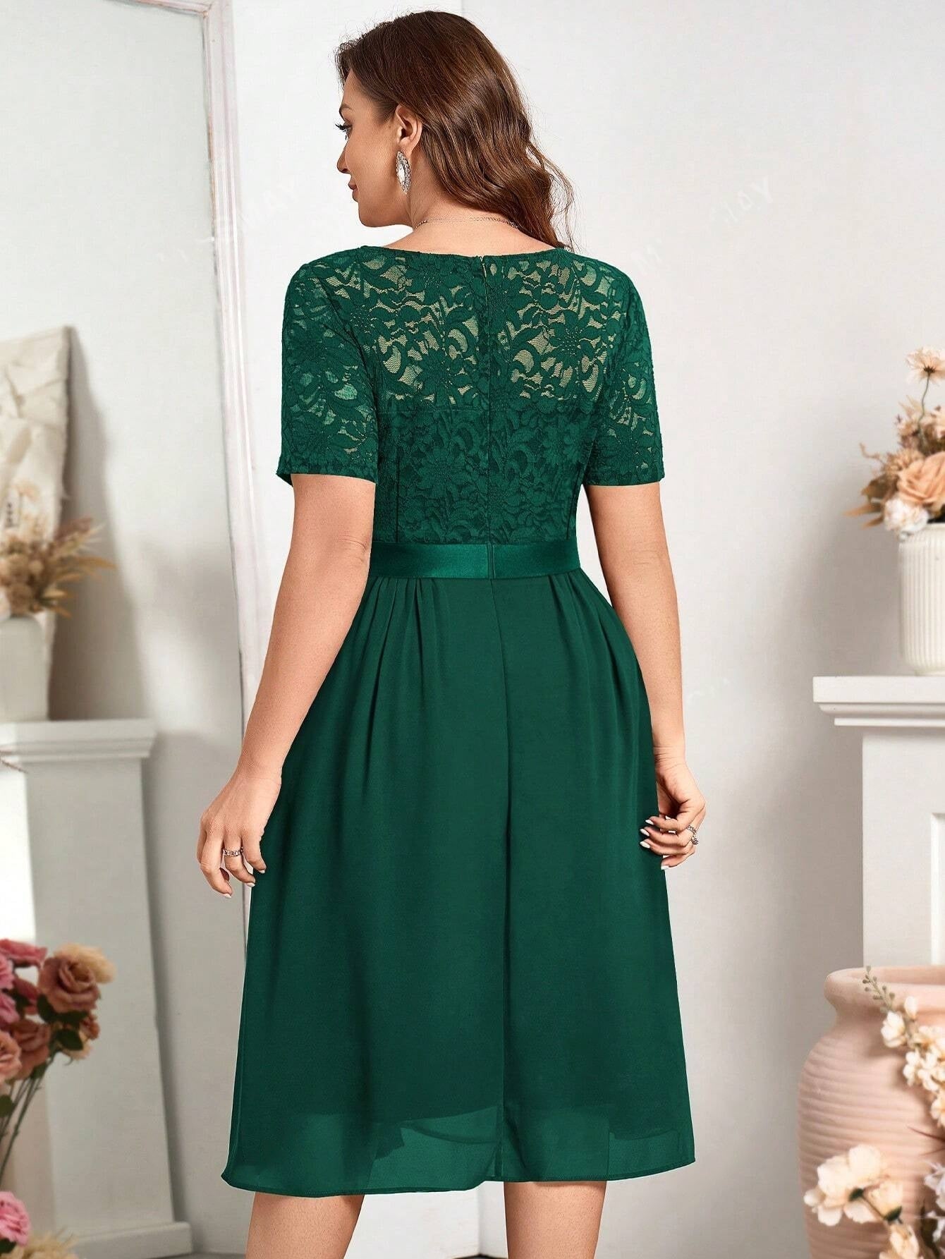 Elegantiška suknelė SilkySet WD0144 (L-4XL)