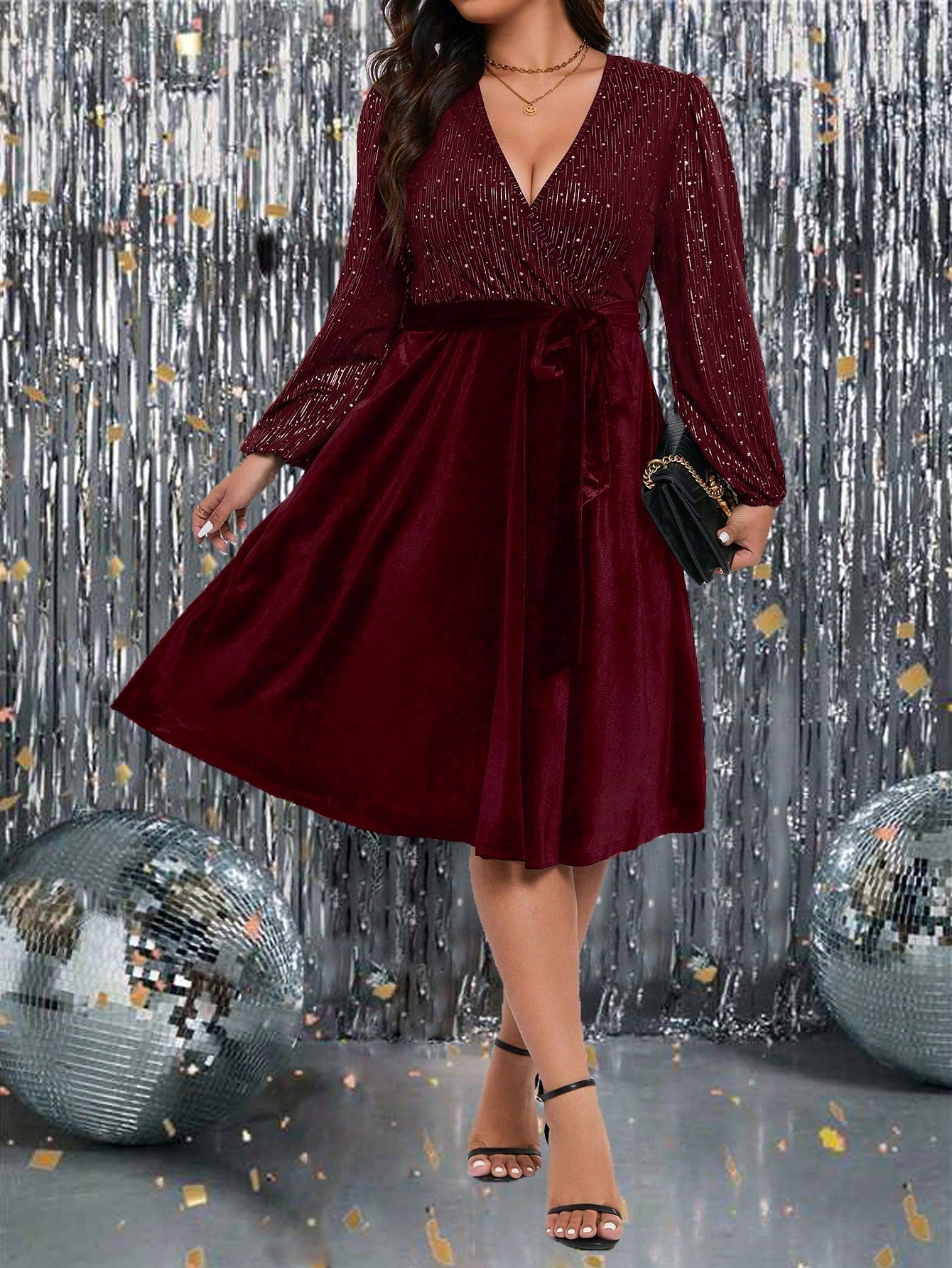 Elegantiška suknelė SilkySet WD0049 (L-5XL)