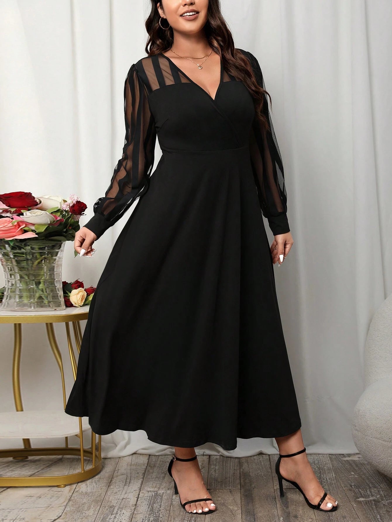 Elegantiška suknelė SilkySet WD0104 (L-4XL)