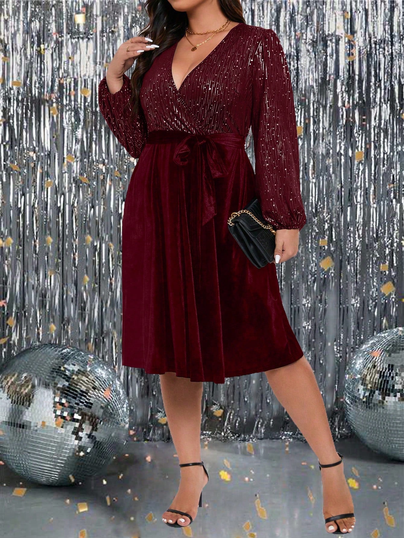 Elegantiška suknelė SilkySet WD0049 (L-5XL)