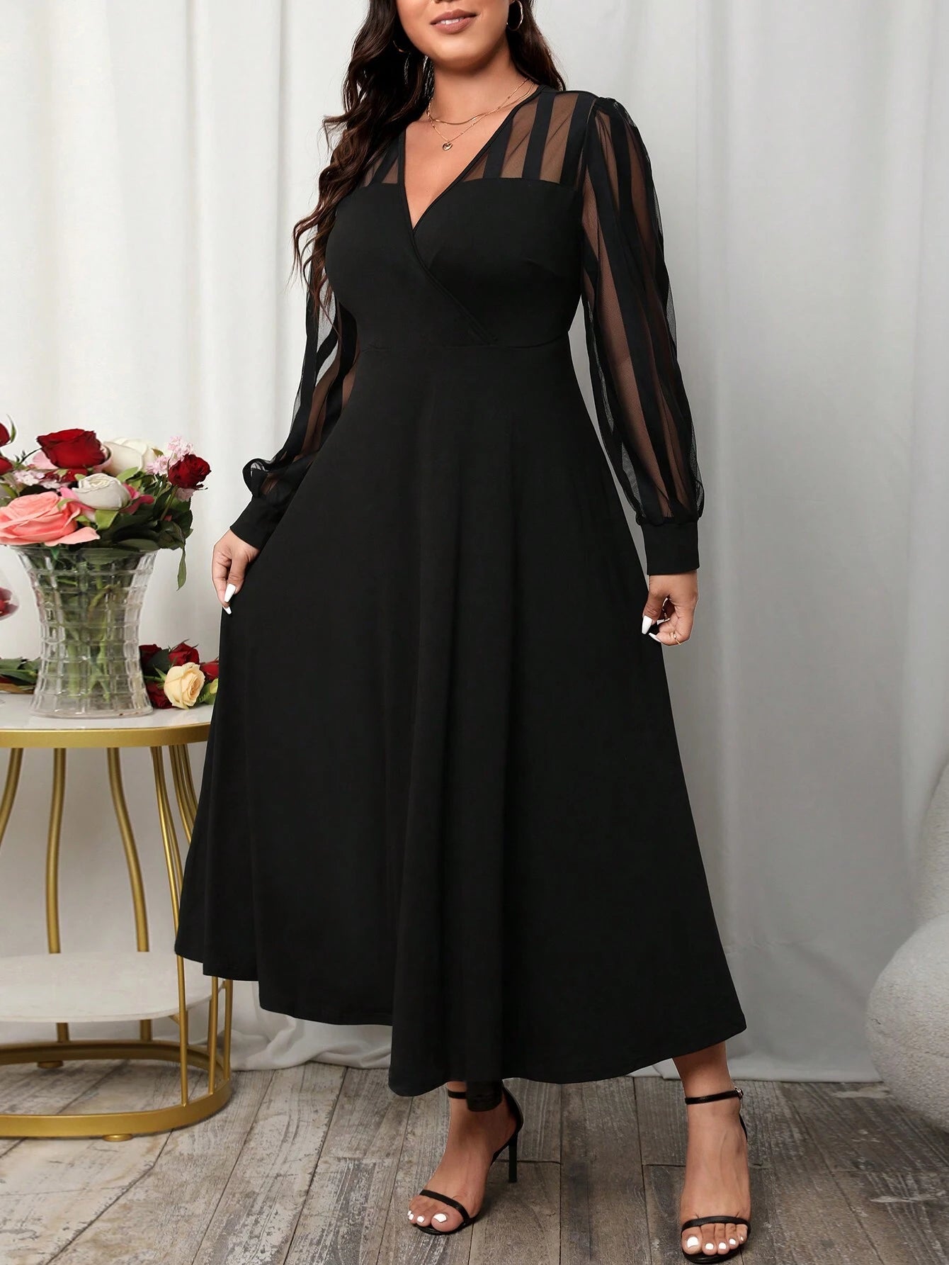 Elegantiška suknelė SilkySet WD0104 (L-4XL)