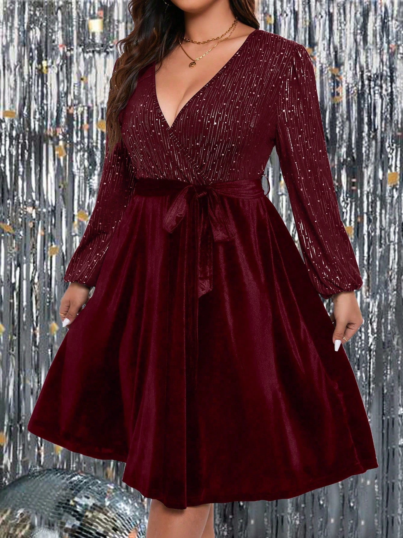 Elegantiška suknelė SilkySet WD0049 (L-5XL)