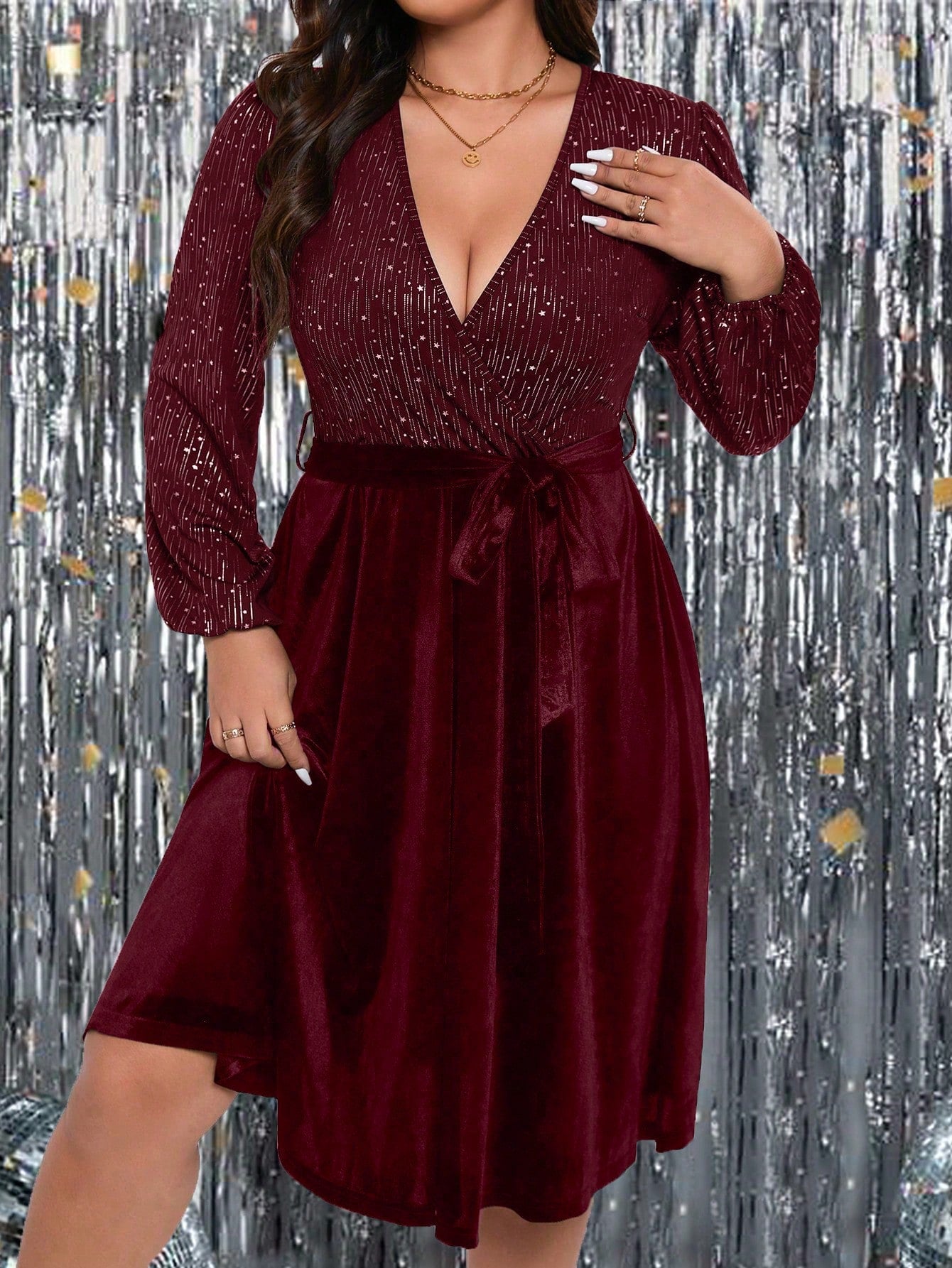 Elegantiška suknelė SilkySet WD0049 (L-5XL)