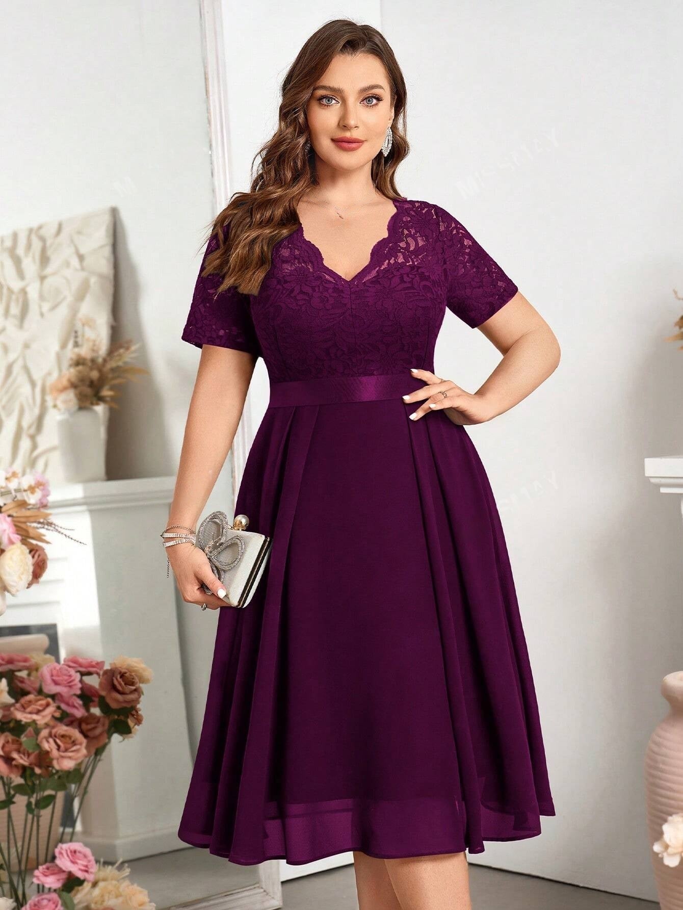 Elegantiška suknelė SilkySet WD0144 (L-4XL)