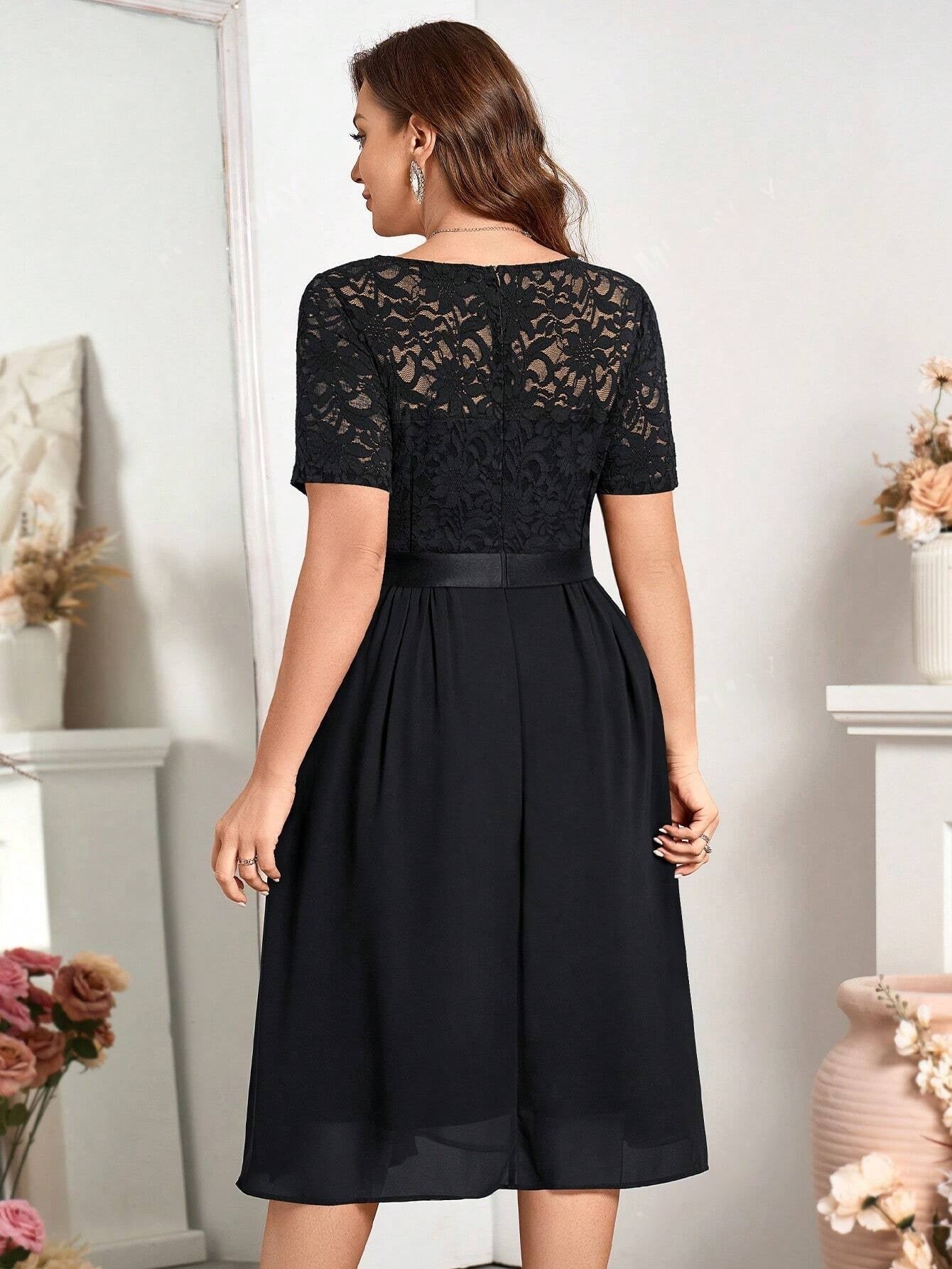 Elegantiška suknelė SilkySet WD0144 (L-4XL)