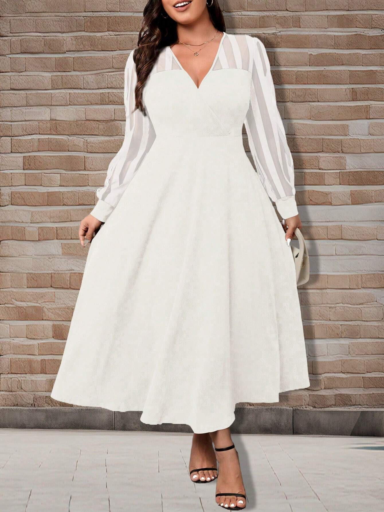 Elegantiška suknelė SilkySet WD0104 (L-4XL)