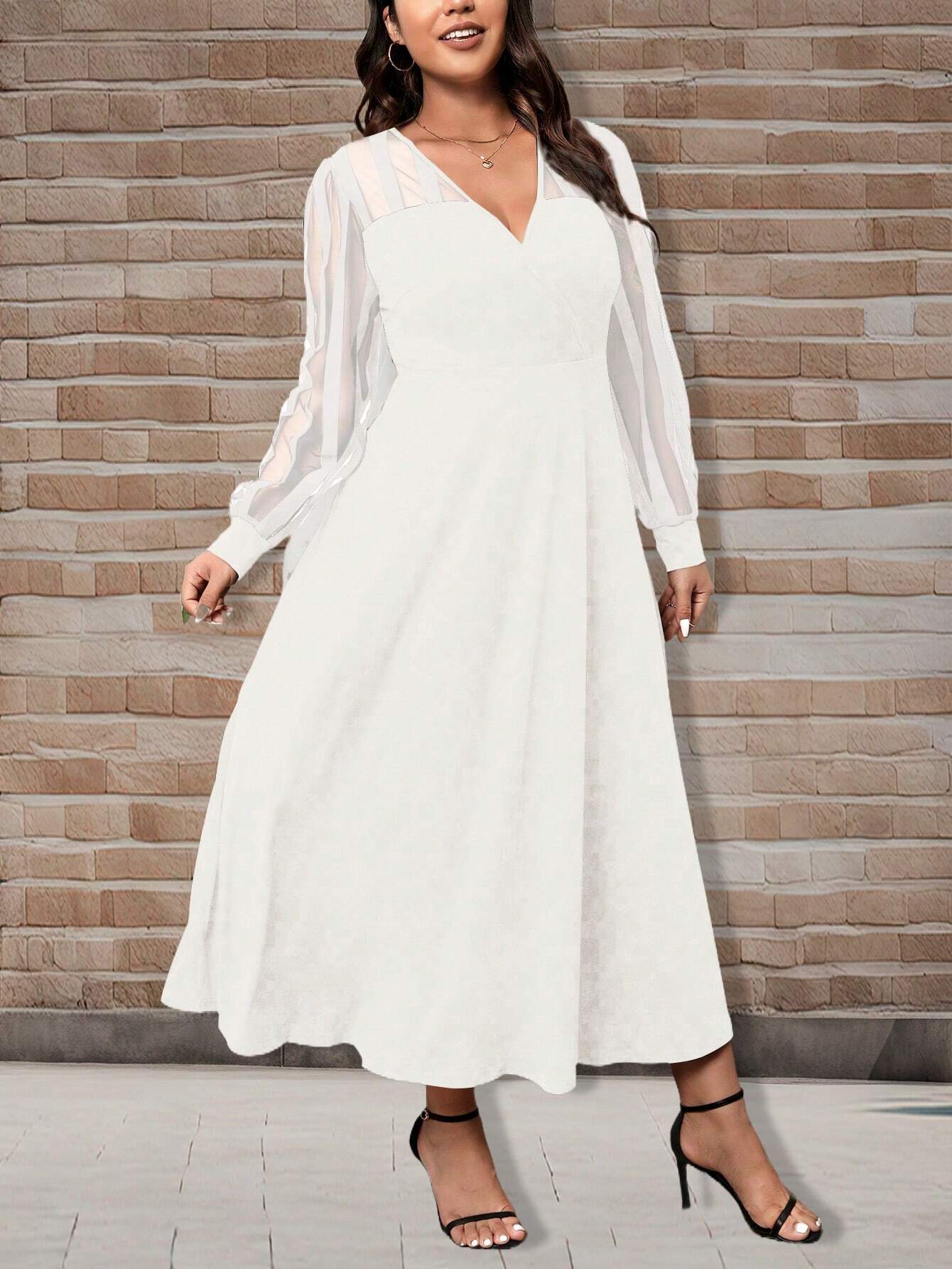 Elegantiška suknelė SilkySet WD0104 (L-4XL)
