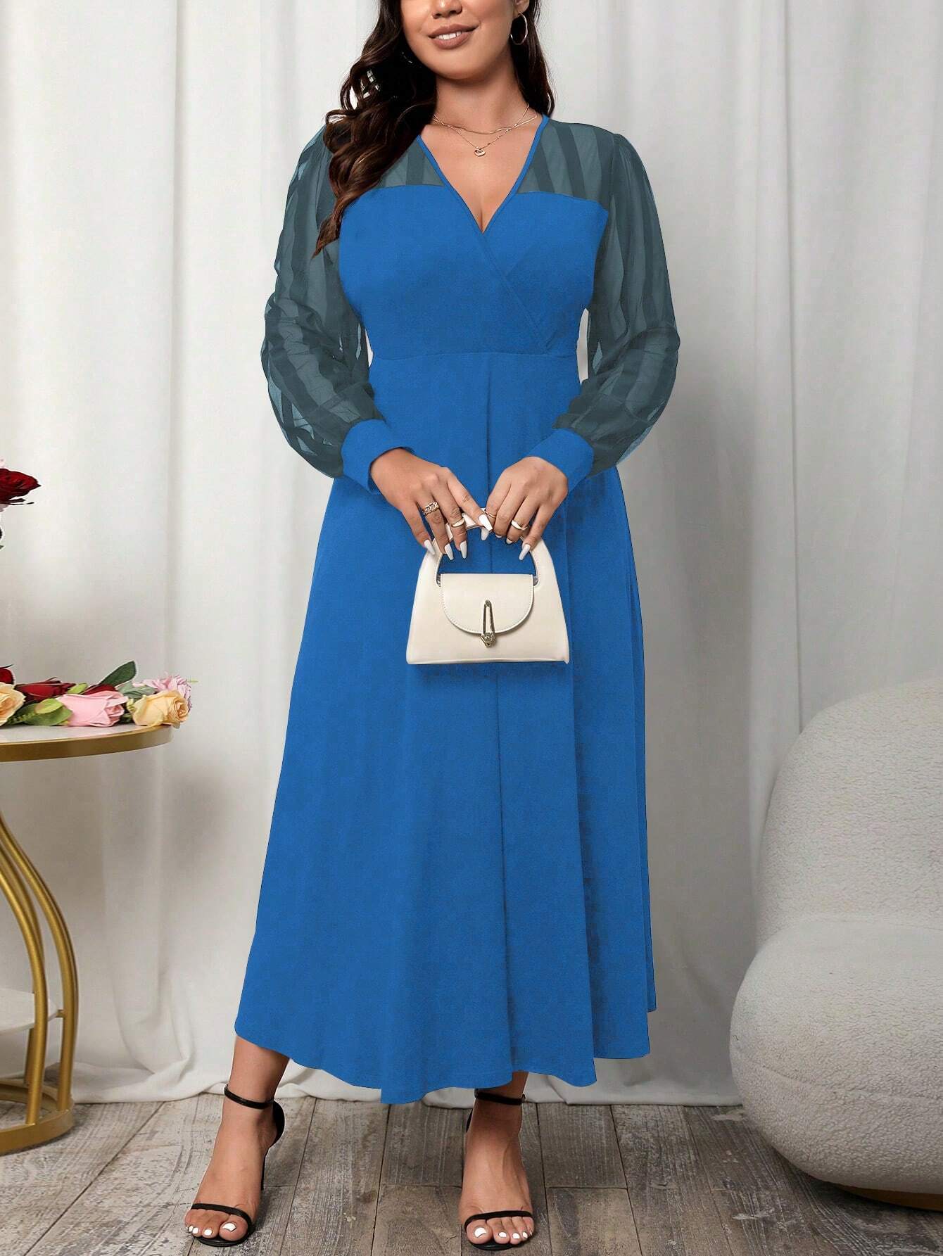 Elegantiška suknelė SilkySet WD0104 (L-4XL)