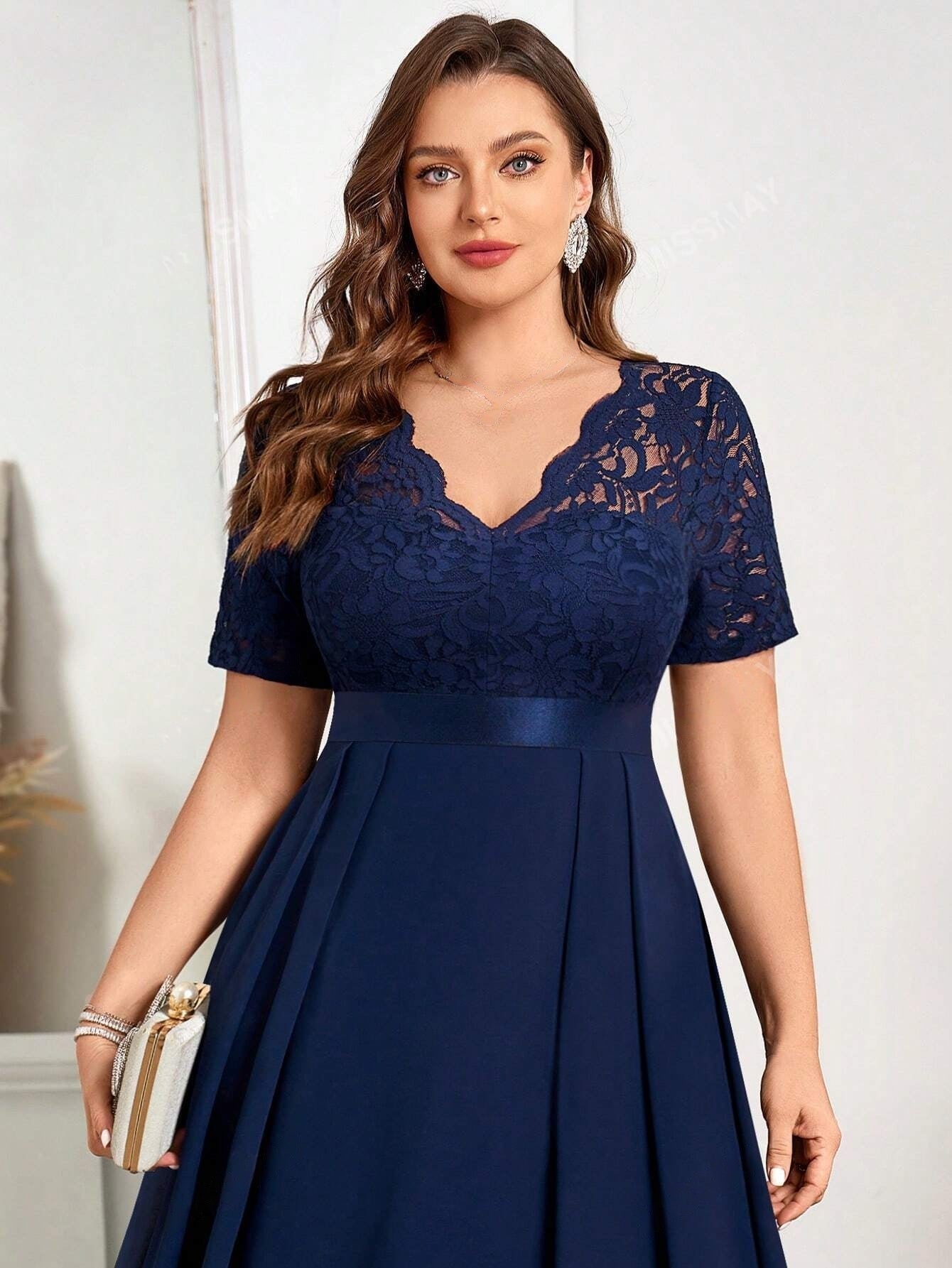 Elegantiška suknelė SilkySet WD0144 (L-4XL)