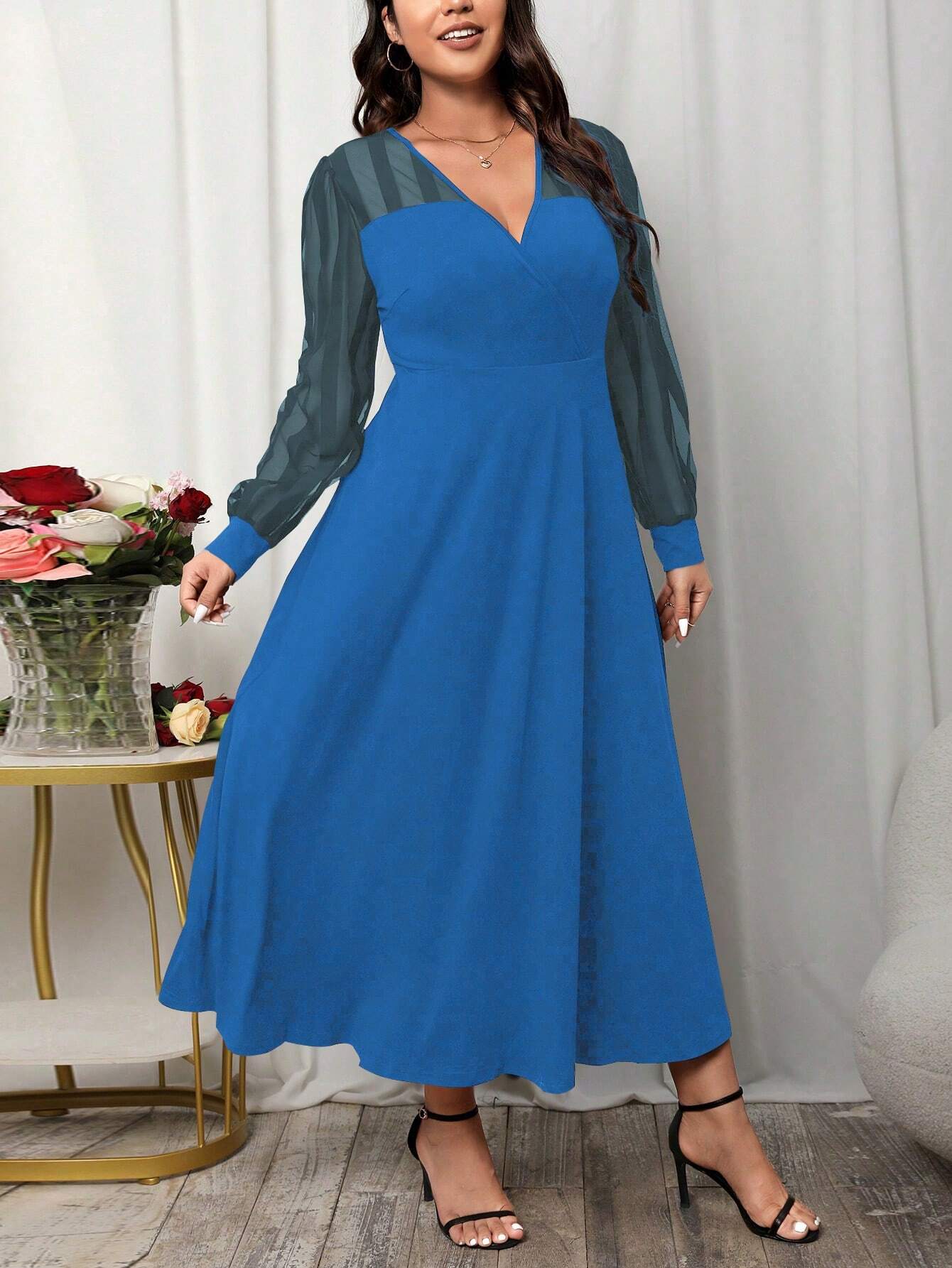 Elegantiška suknelė SilkySet WD0104 (L-4XL)