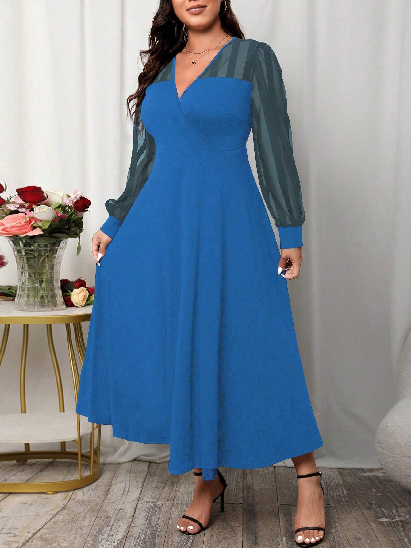 Elegantiška suknelė SilkySet WD0104 (L-4XL)