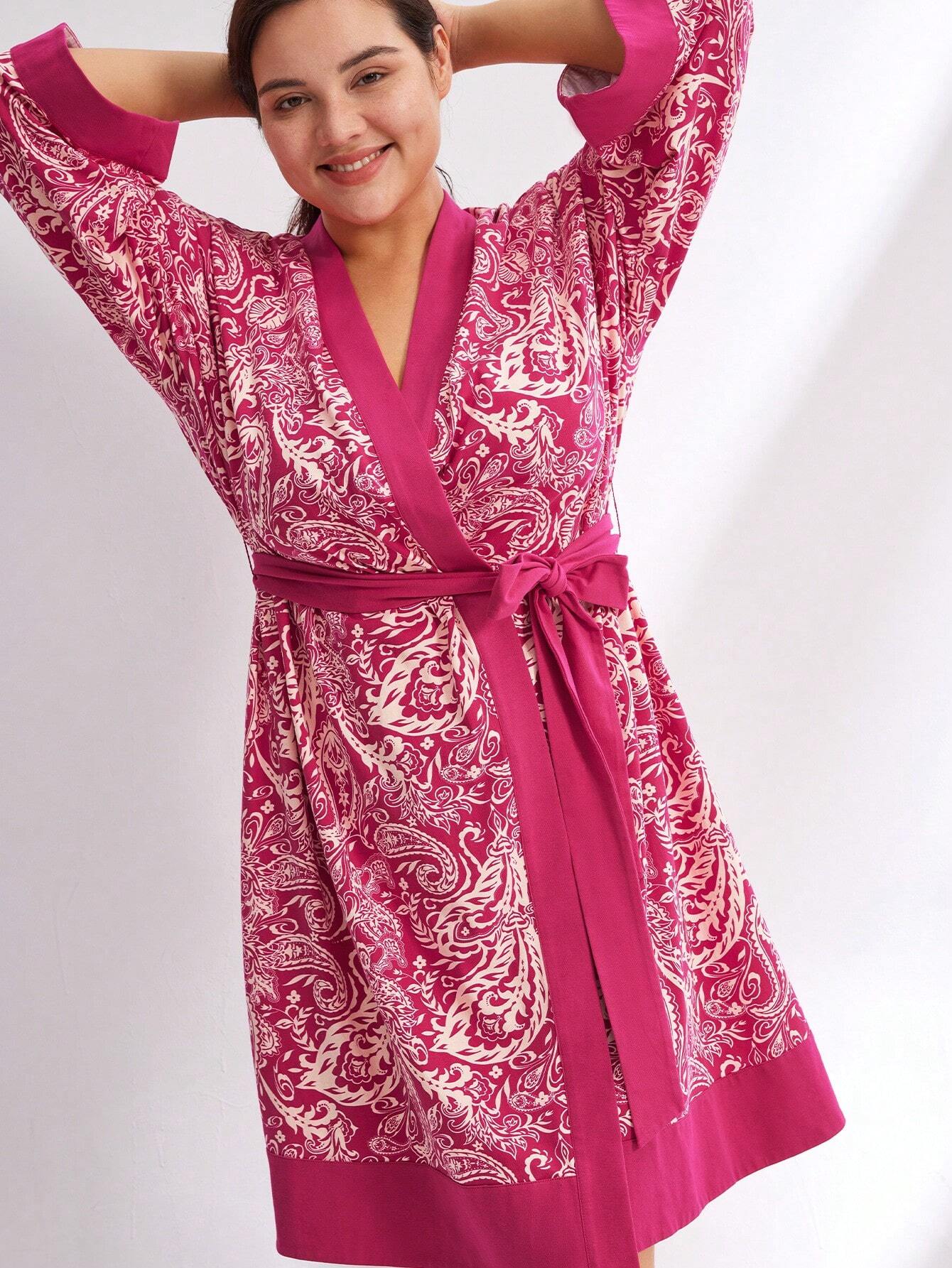 Medvilninis chalatas SilkySet MN0331 (L-4XL)