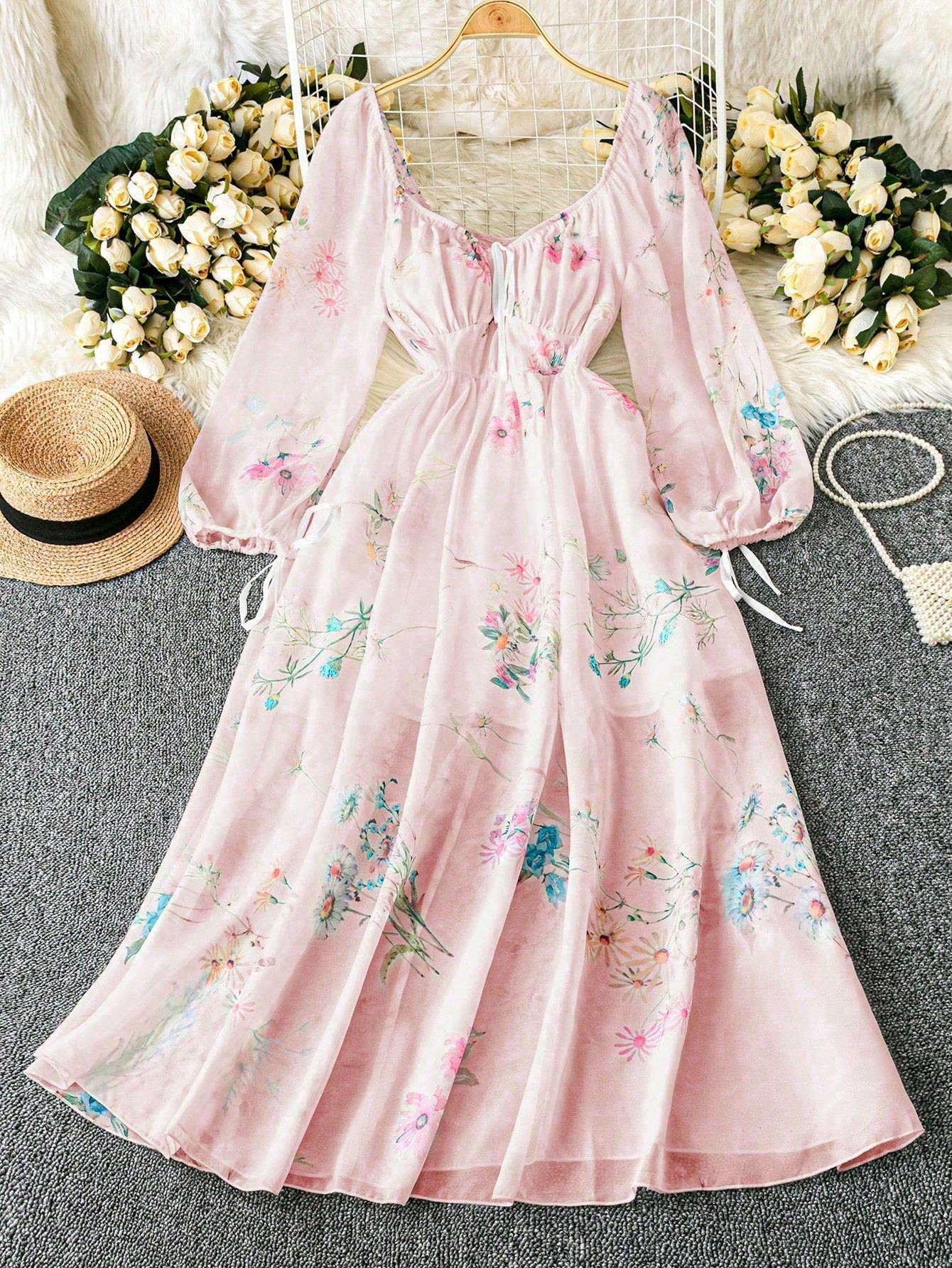Midi suknelė SilkySet WD0176 (L-4XL)