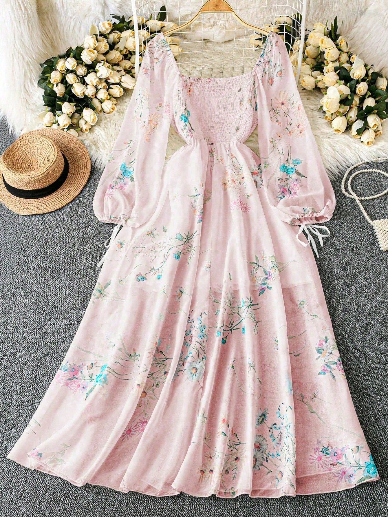 Midi suknelė SilkySet WD0176 (L-4XL)
