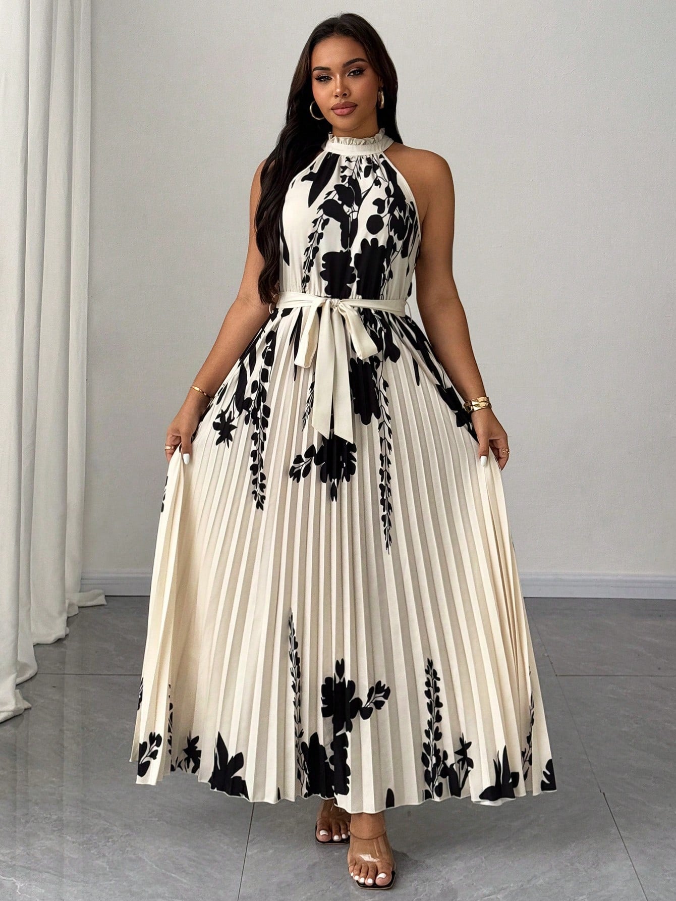 Midi suknelė SilkySet WD0179 (L-5XL)