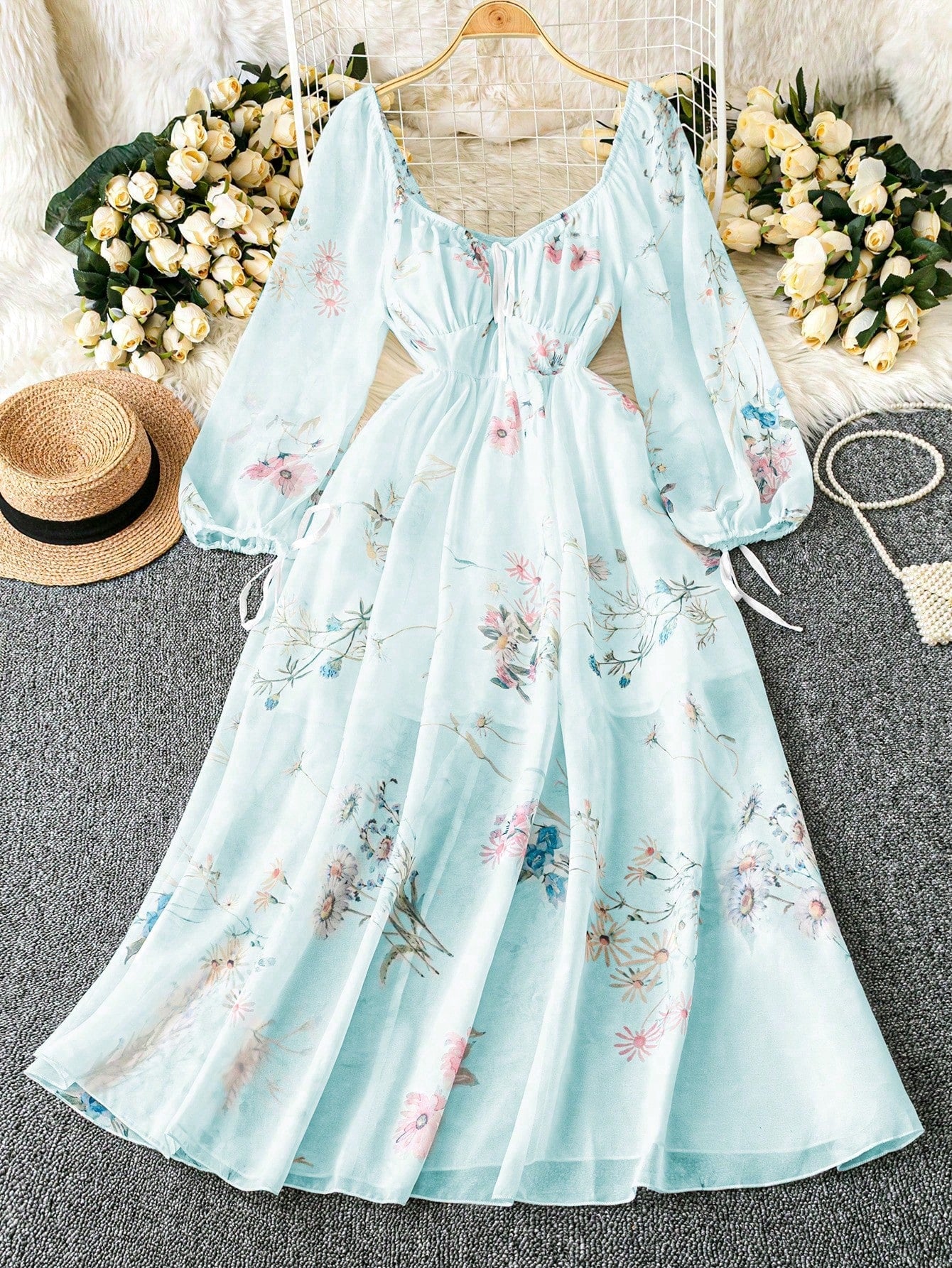 Midi suknelė SilkySet WD0176 (L-4XL)