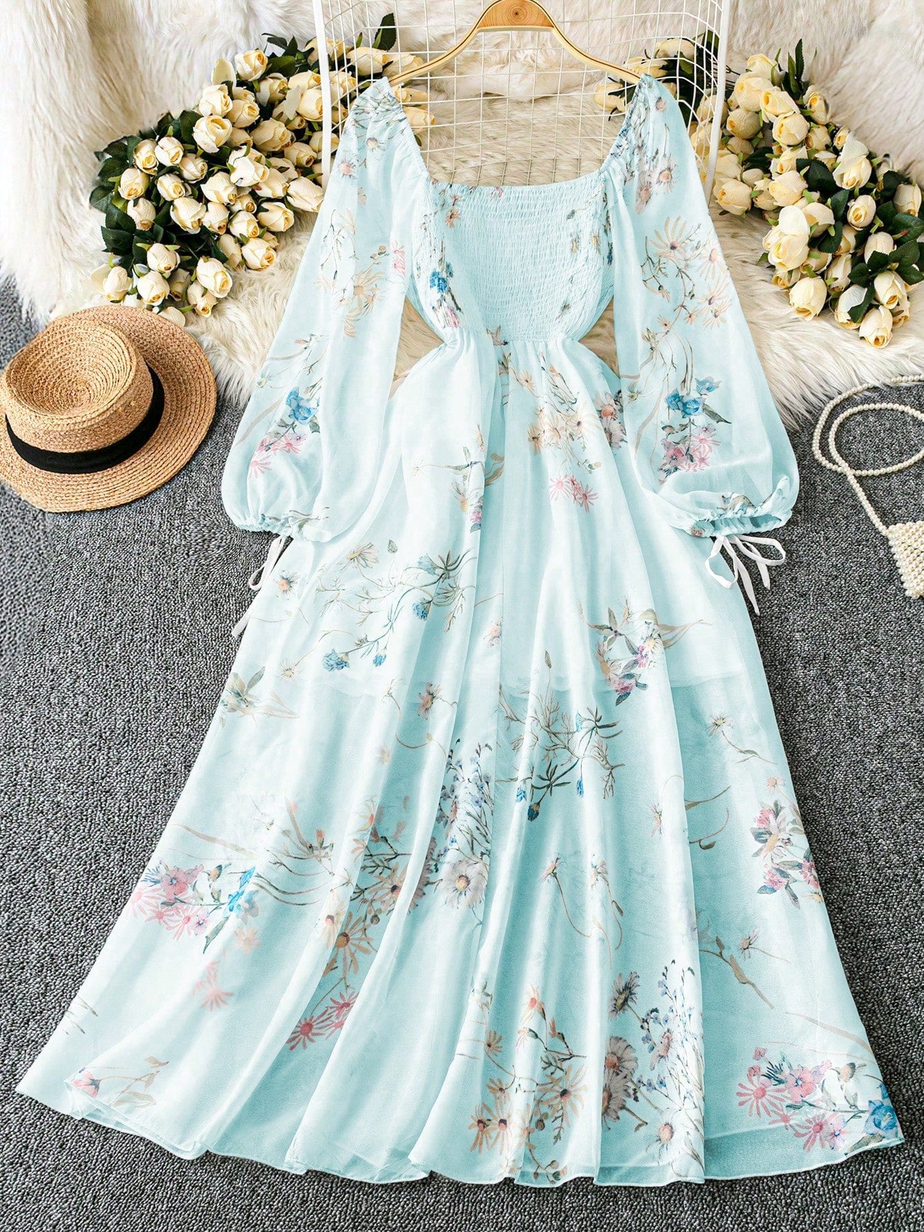 Midi suknelė SilkySet WD0176 (L-4XL)