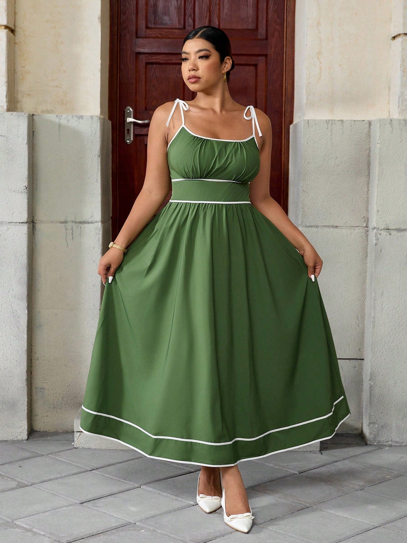 Midi suknelė SilkySet WD0167 (L-4XL)