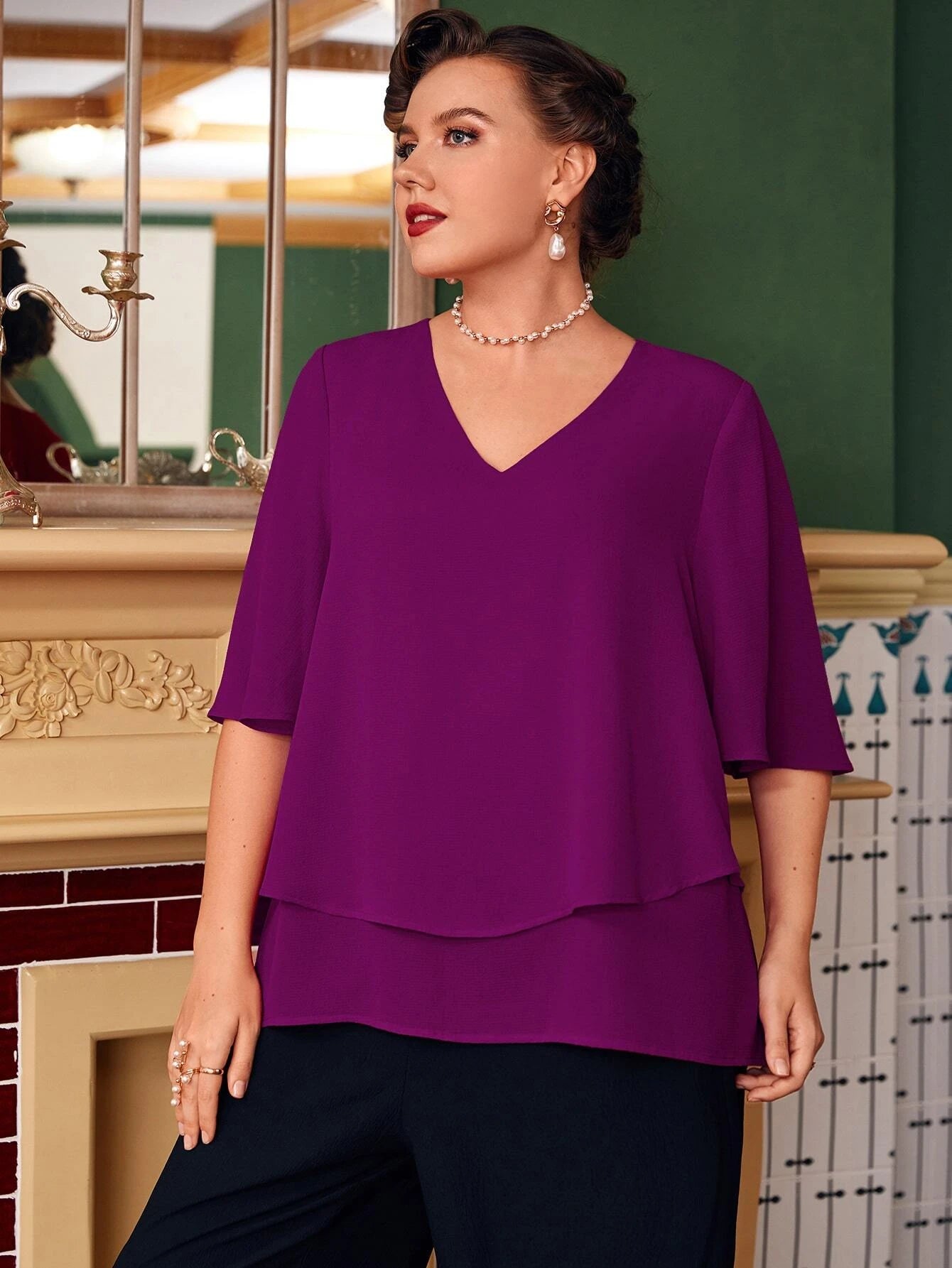 Moteriška palaidinė SilkySet WB0066 (XL-4XL)