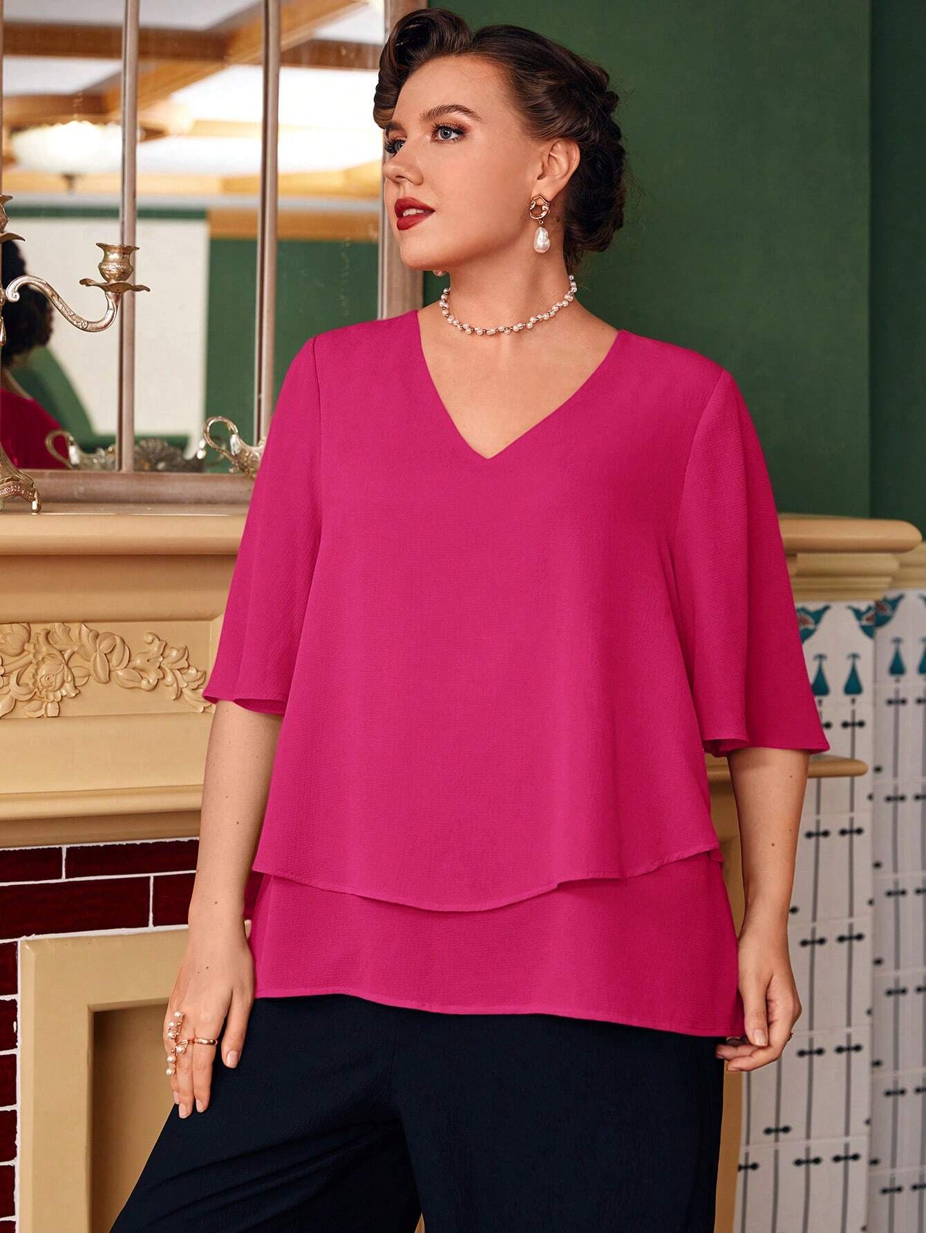 Moteriška palaidinė SilkySet WB0066 (XL-4XL)