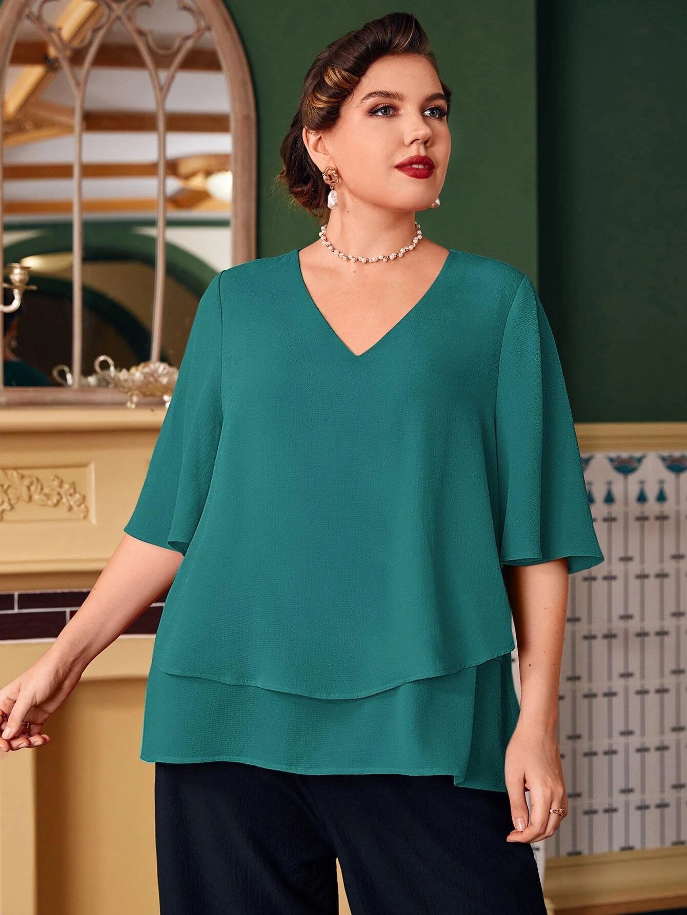 Moteriška palaidinė SilkySet WB0066 (XL-4XL)