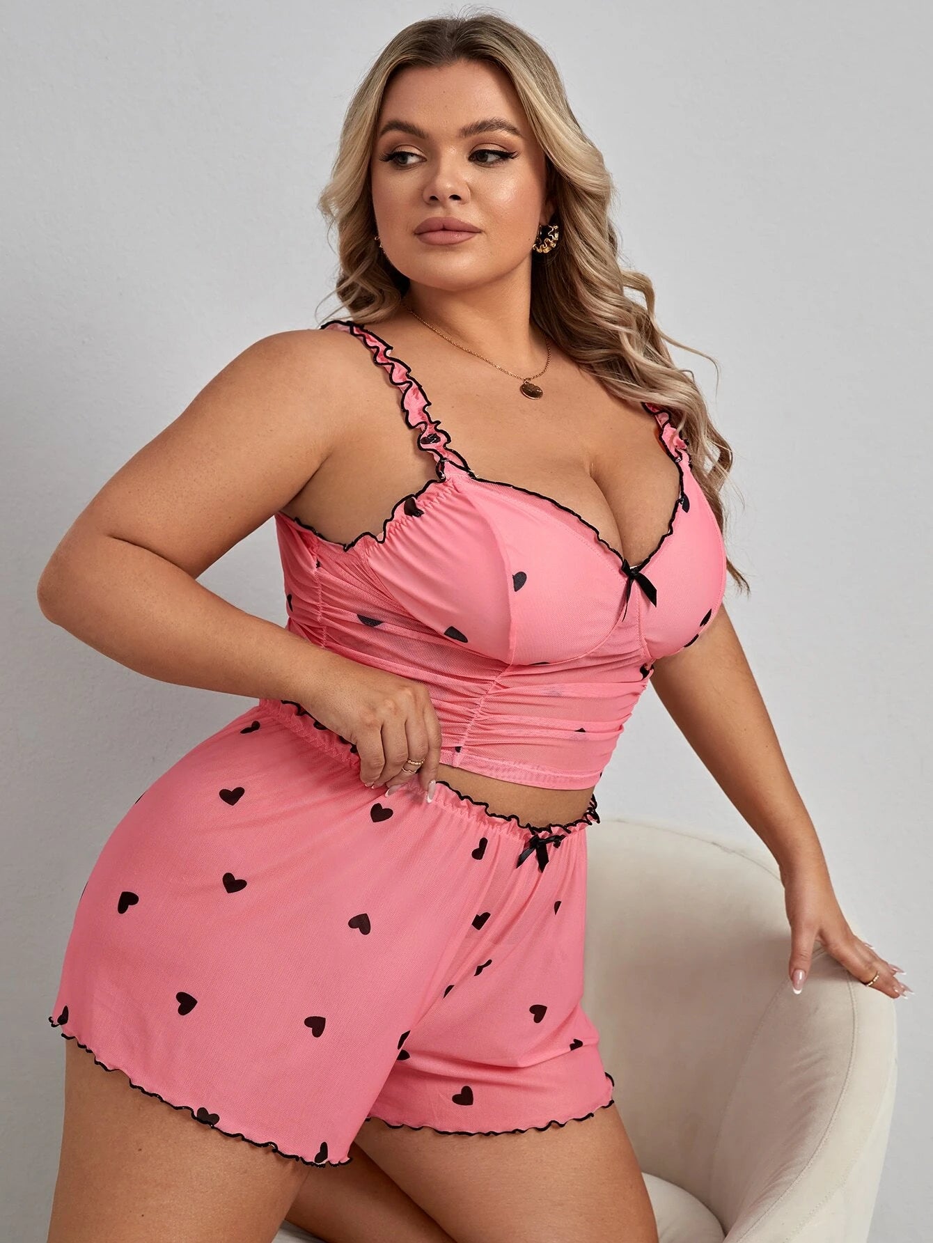Moteriška pižama SilkySet MN0596 (XL-5XL)