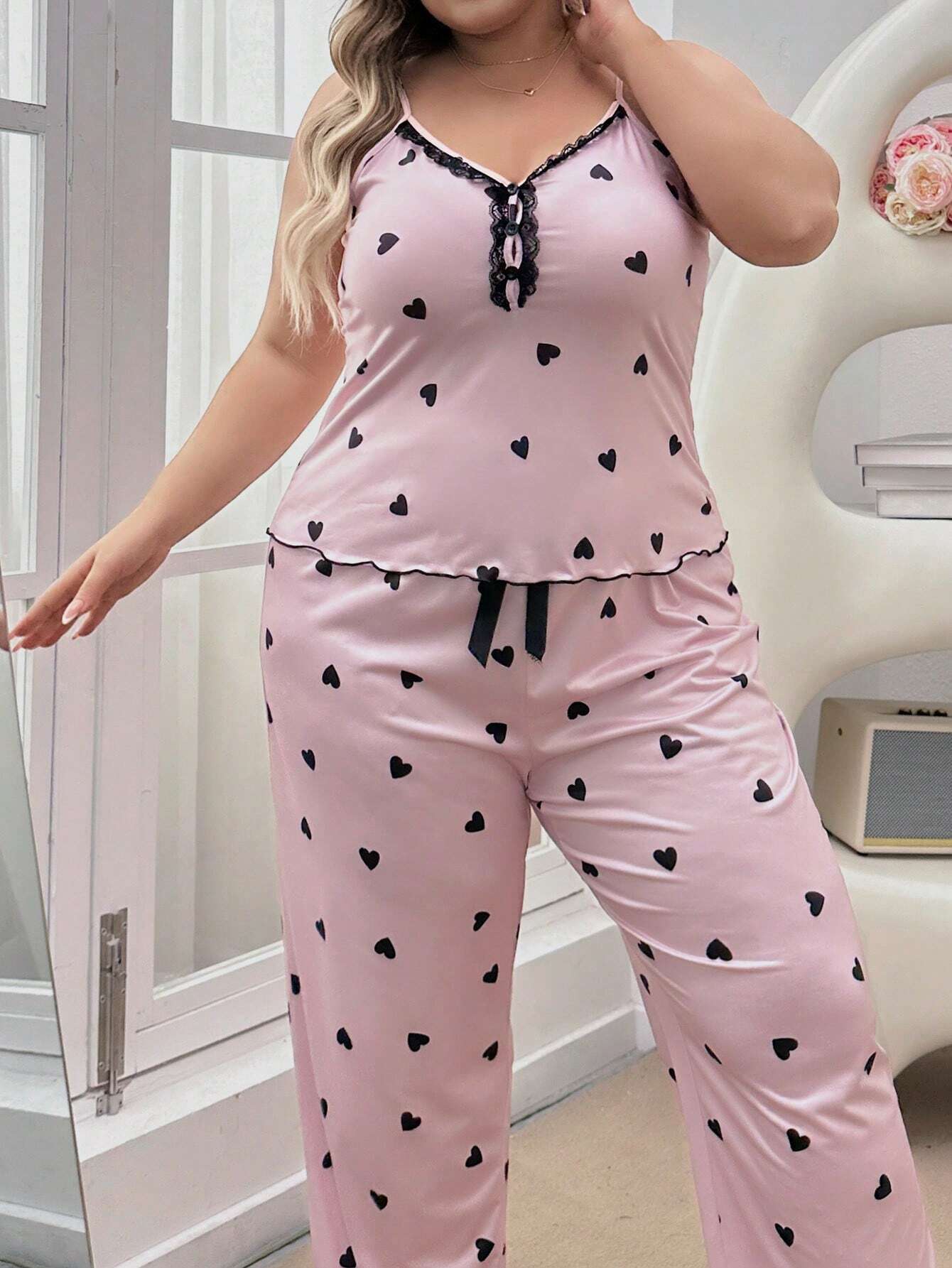 Moteriška pižama SilkySet MN0463 (XL-5XL)
