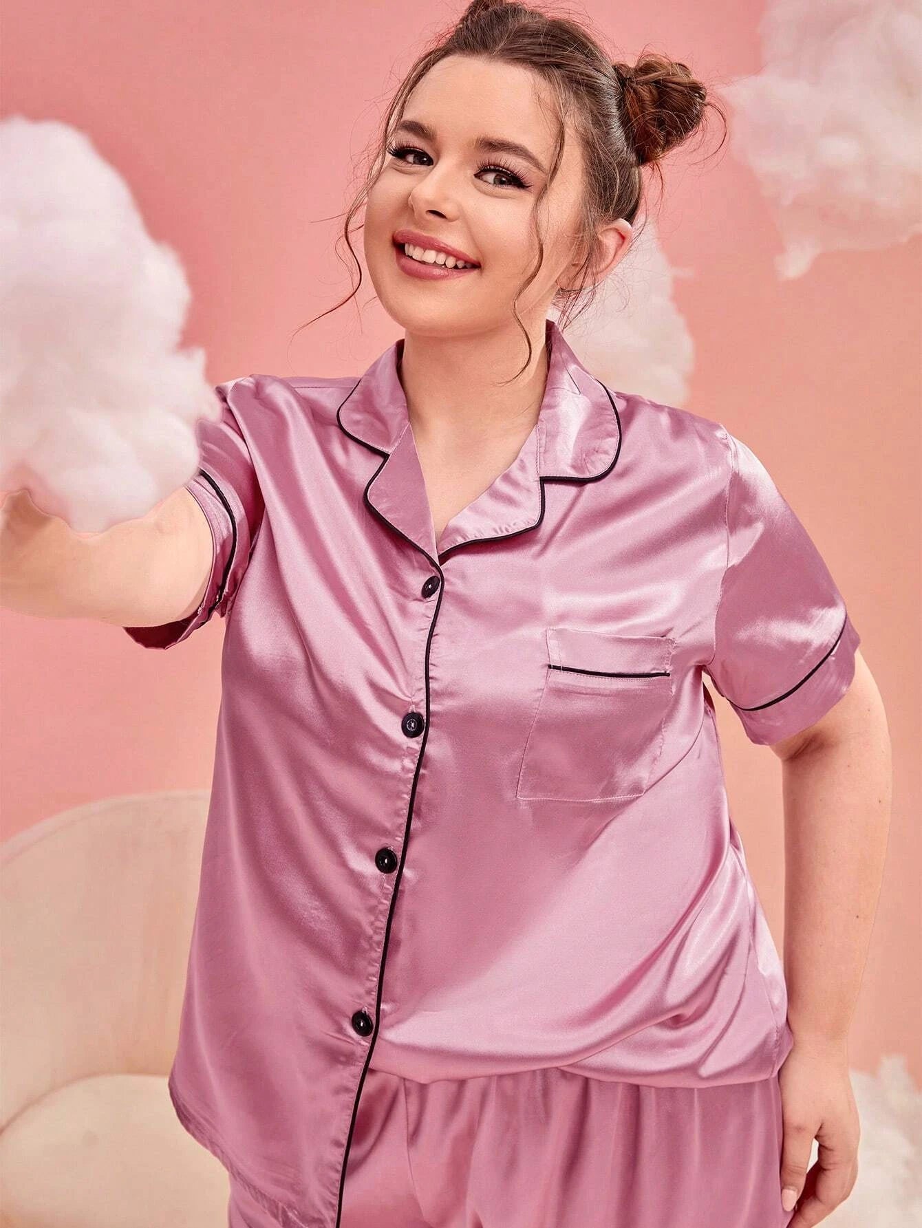 Moteriška pižama SilkySet MN0606 (XL-5XL)