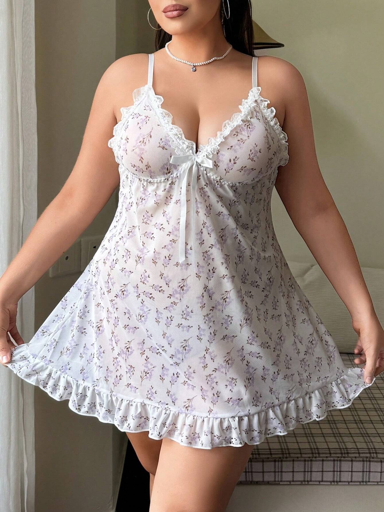 Moteriški naktinukai SilkySet MN0672 (XL-4XL)