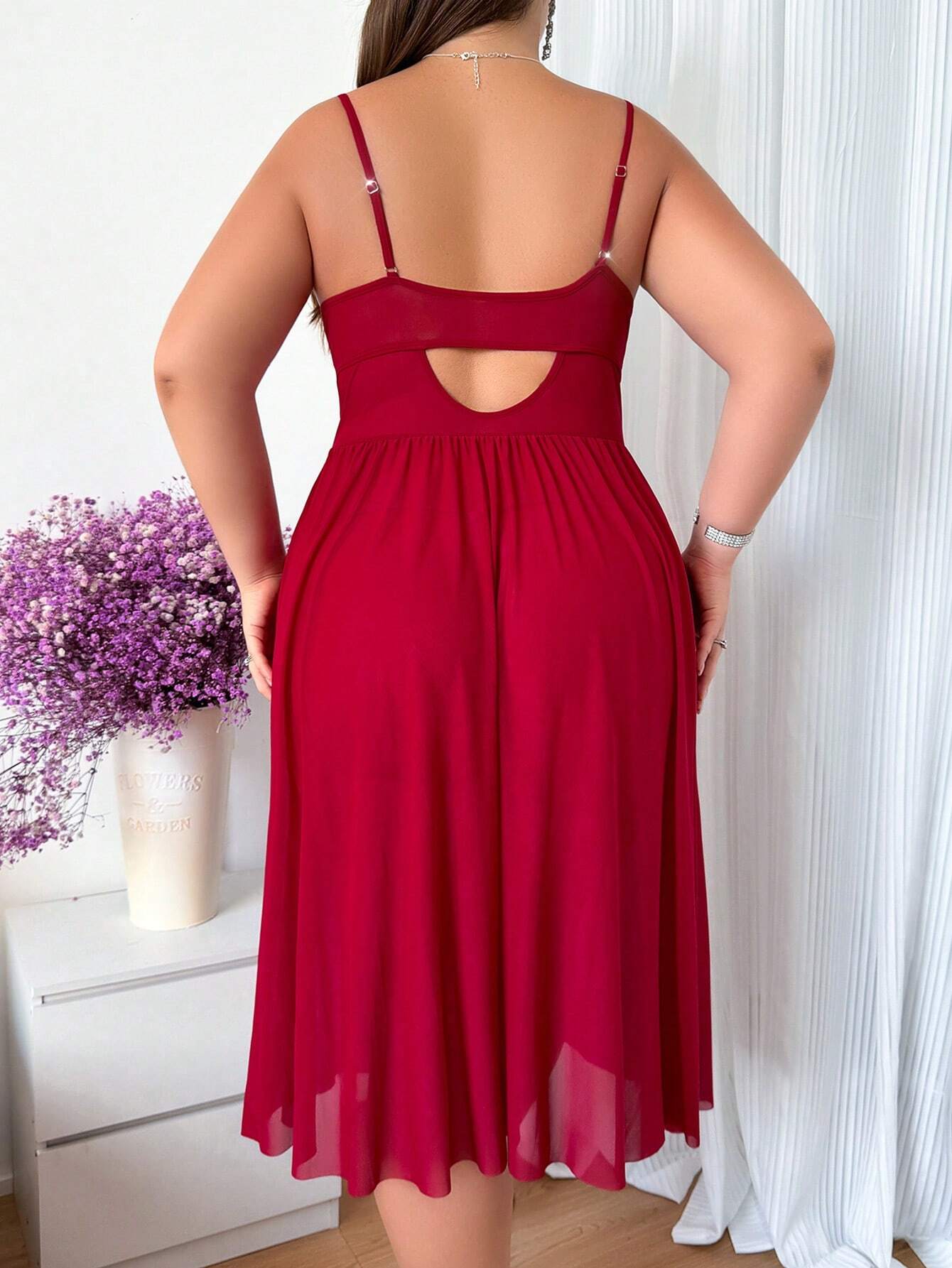 Moteriški naktinukai ir chalatas (XL-4XL) SilkySet MN0586