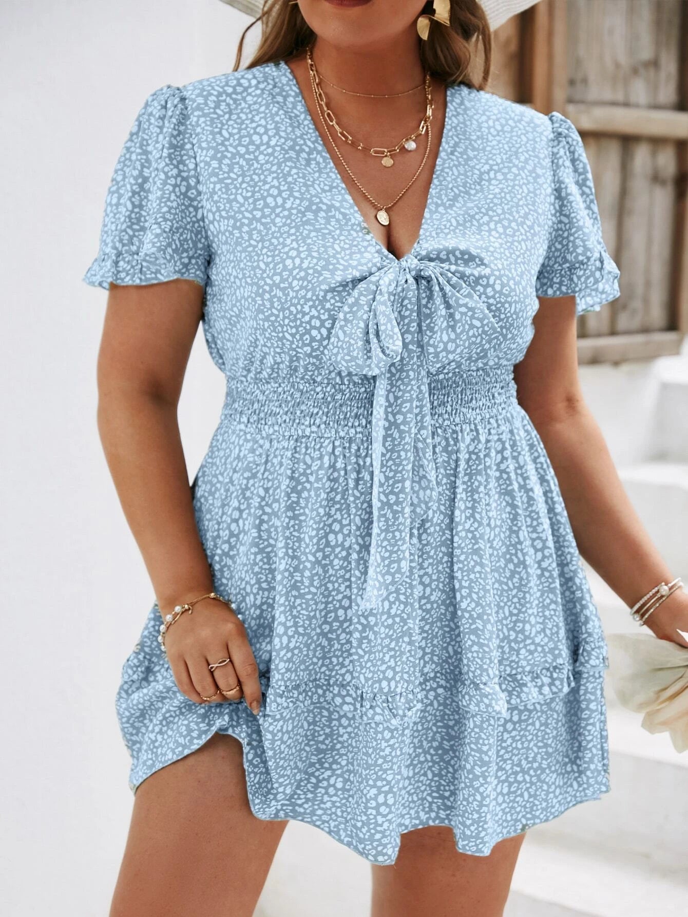 Puošni suknelė SilkySet WD0115 (XL-4XL)