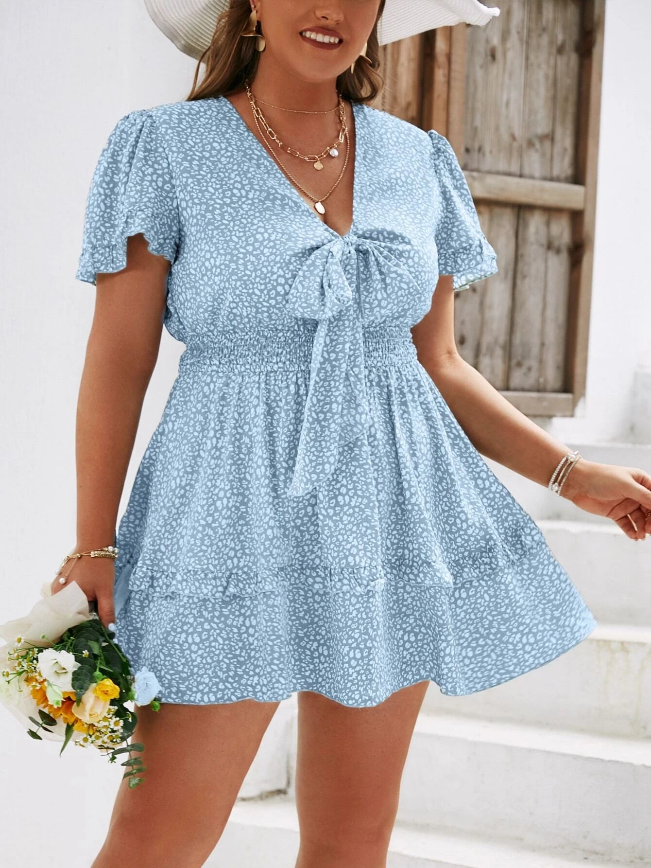 Puošni suknelė SilkySet WD0115 (XL-4XL)