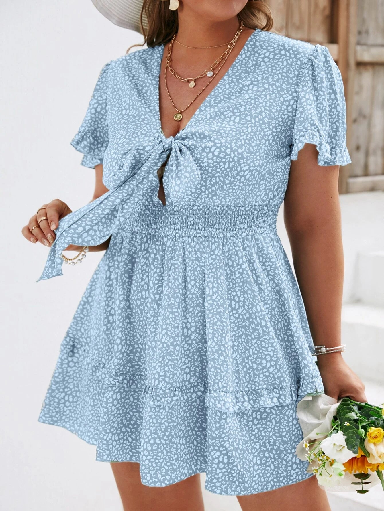 Puošni suknelė SilkySet WD0115 (XL-4XL)