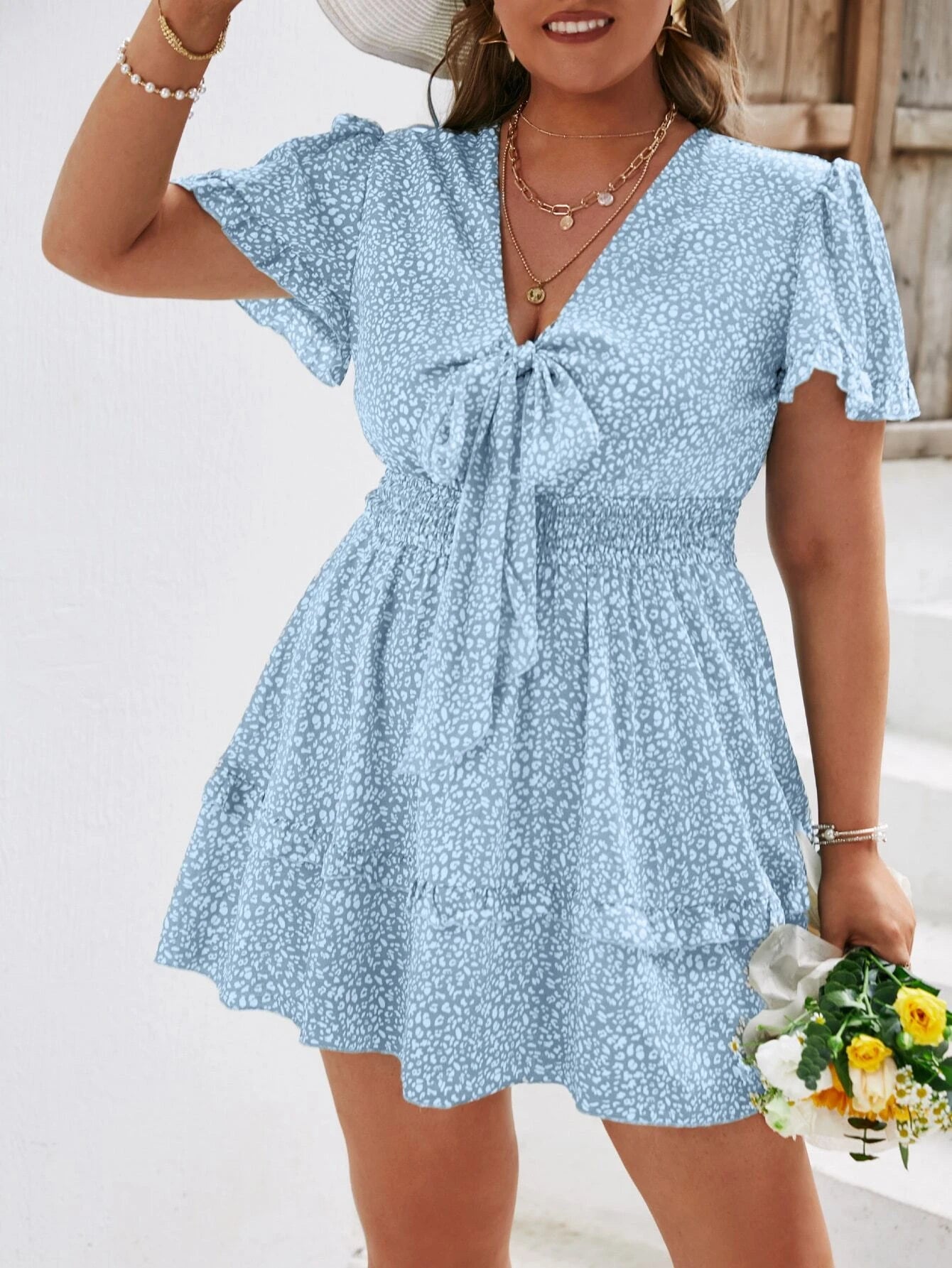 Puošni suknelė SilkySet WD0115 (XL-4XL)