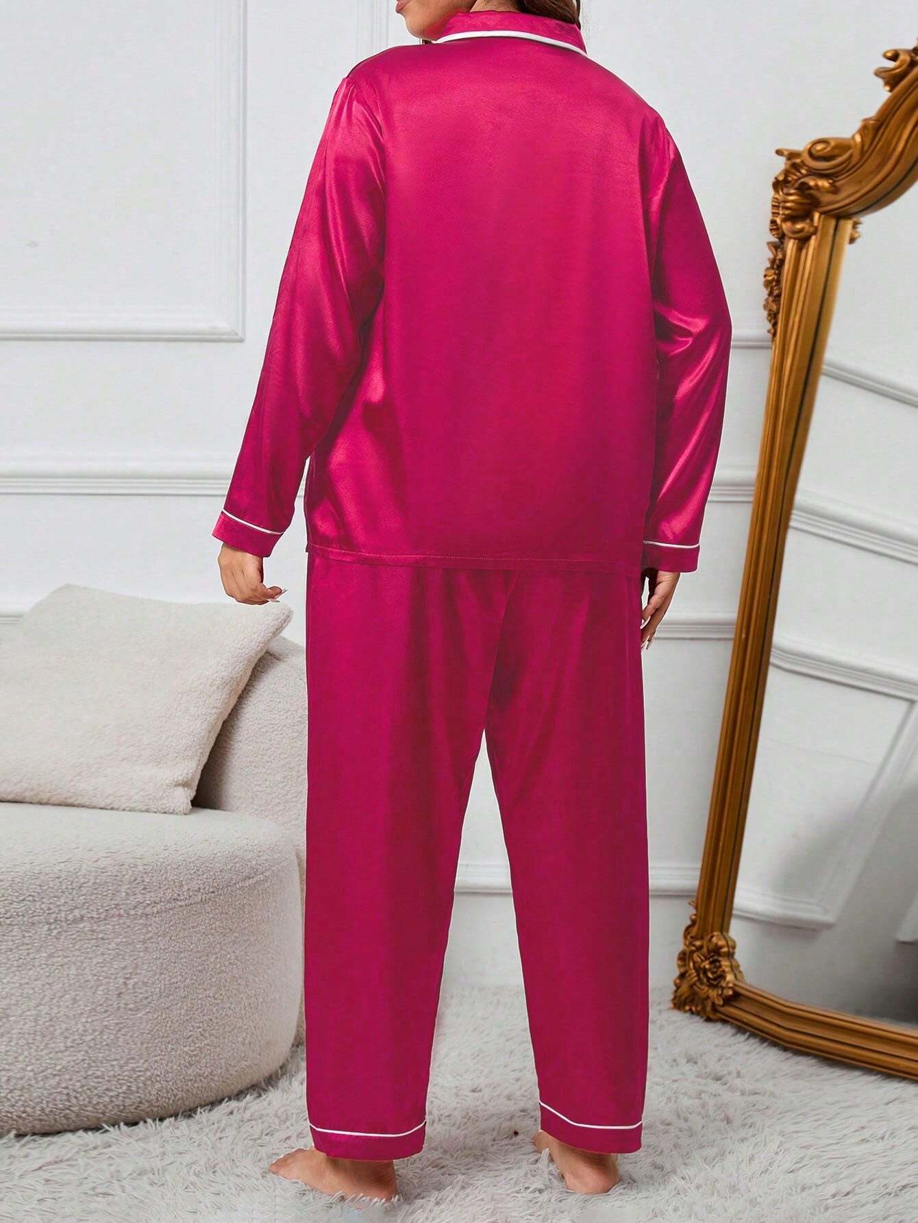 Satino pižama SilkySet MN0305 (XL-5XL)