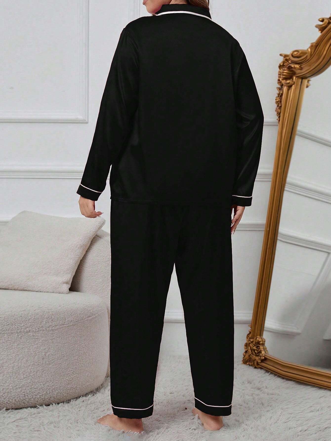 Satino pižama SilkySet MN0305 (XL-5XL)