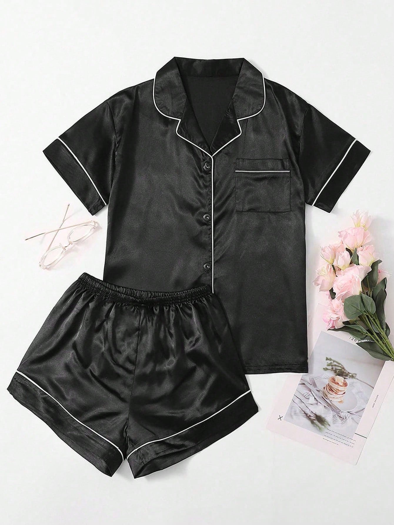Satino pižama SilkySet MN0143 (XL-5XL)