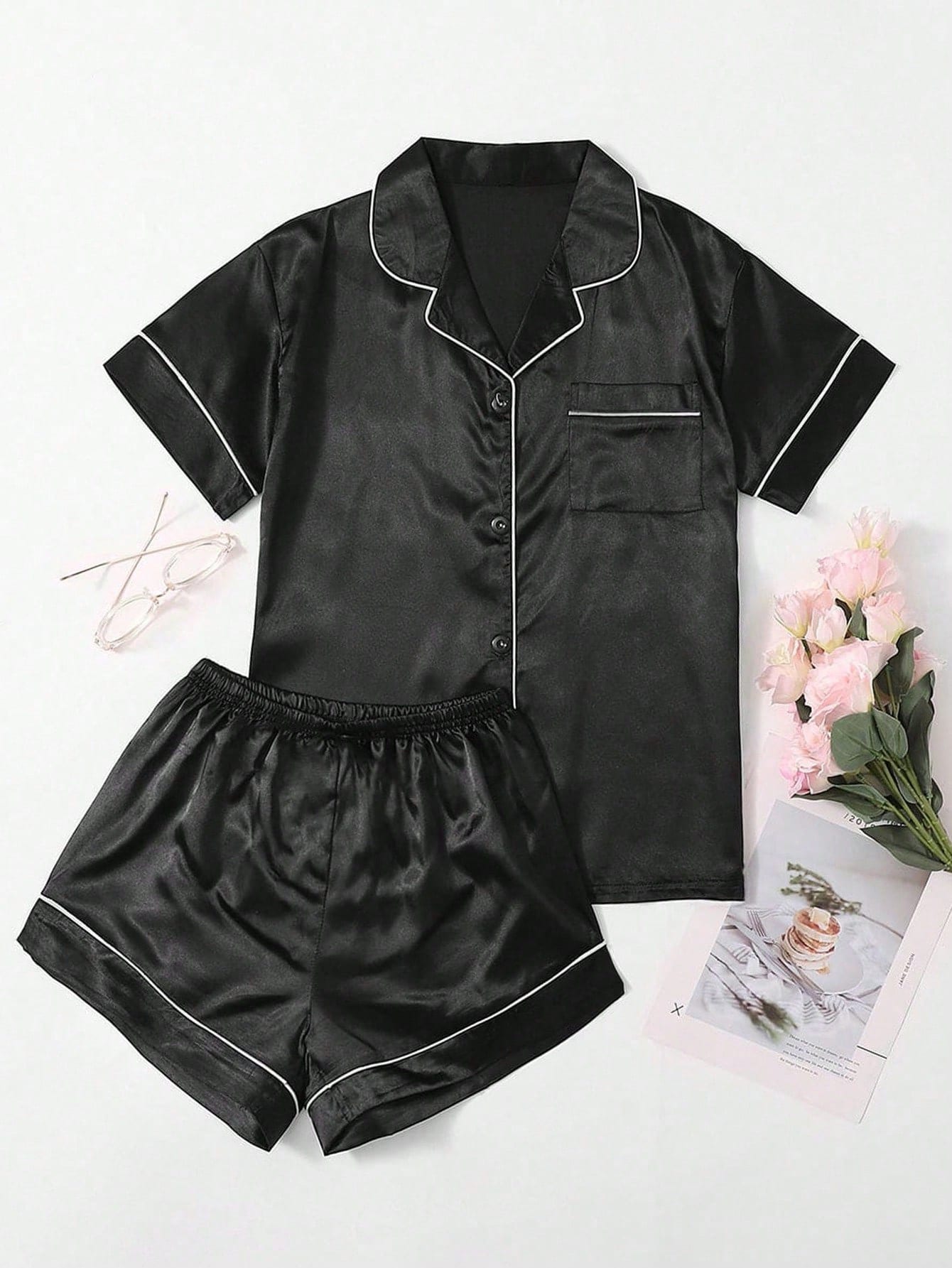 Satino pižama SilkySet MN0143 (XL-5XL)