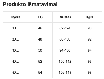 Satino naktinukai SilkySet MN0204 (XL-5XL)