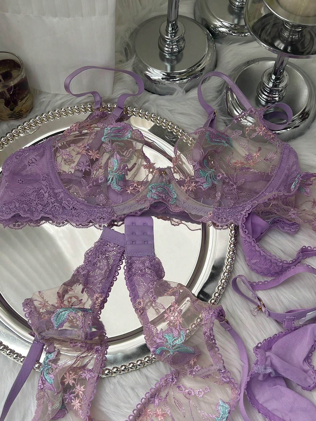 Seksualių apatinių komplektas SilkySet MA0429