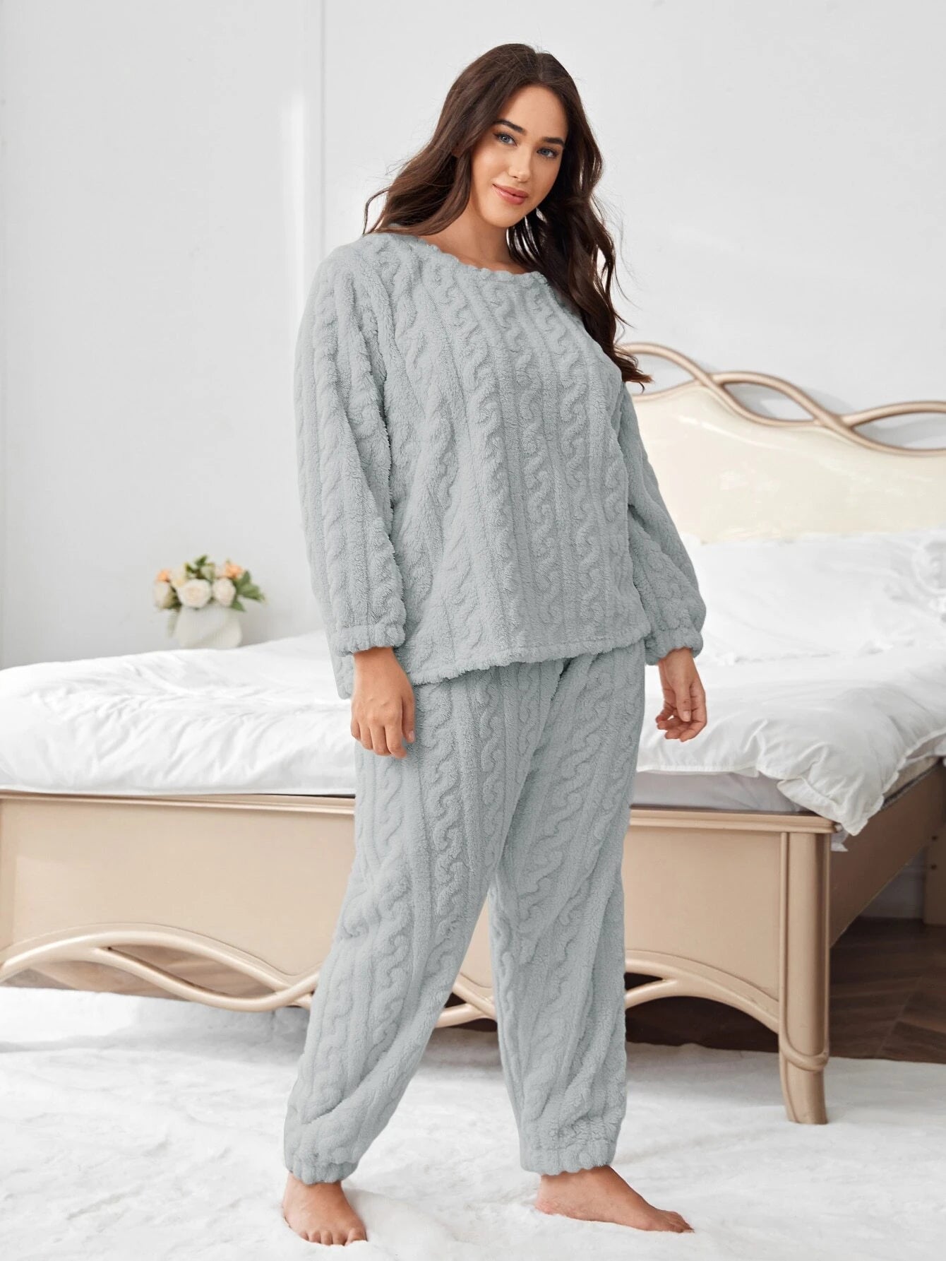 Šilta pižama SilkySet MN0384 (XL-5XL)