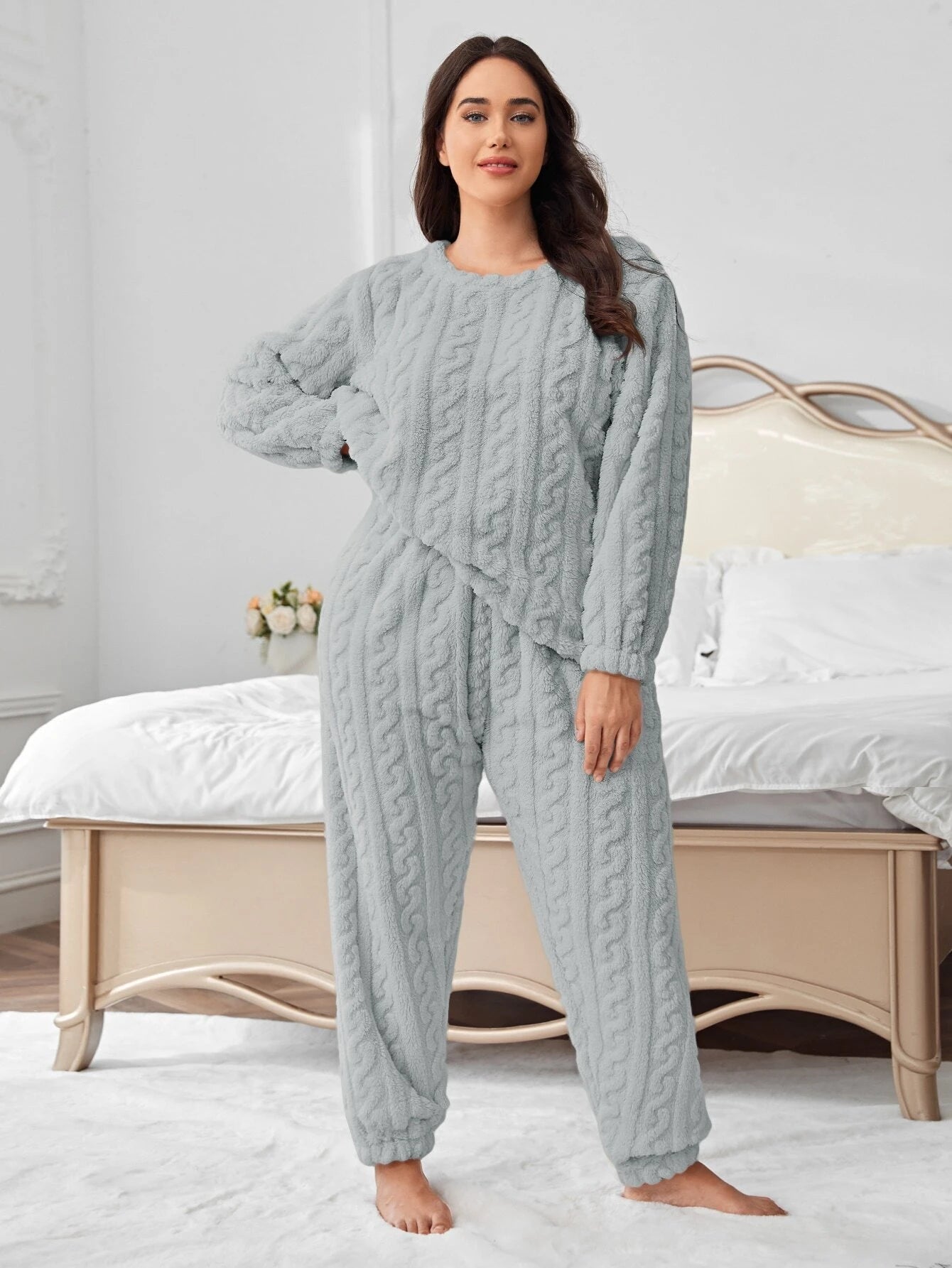 Šilta pižama SilkySet MN0384 (XL-5XL)
